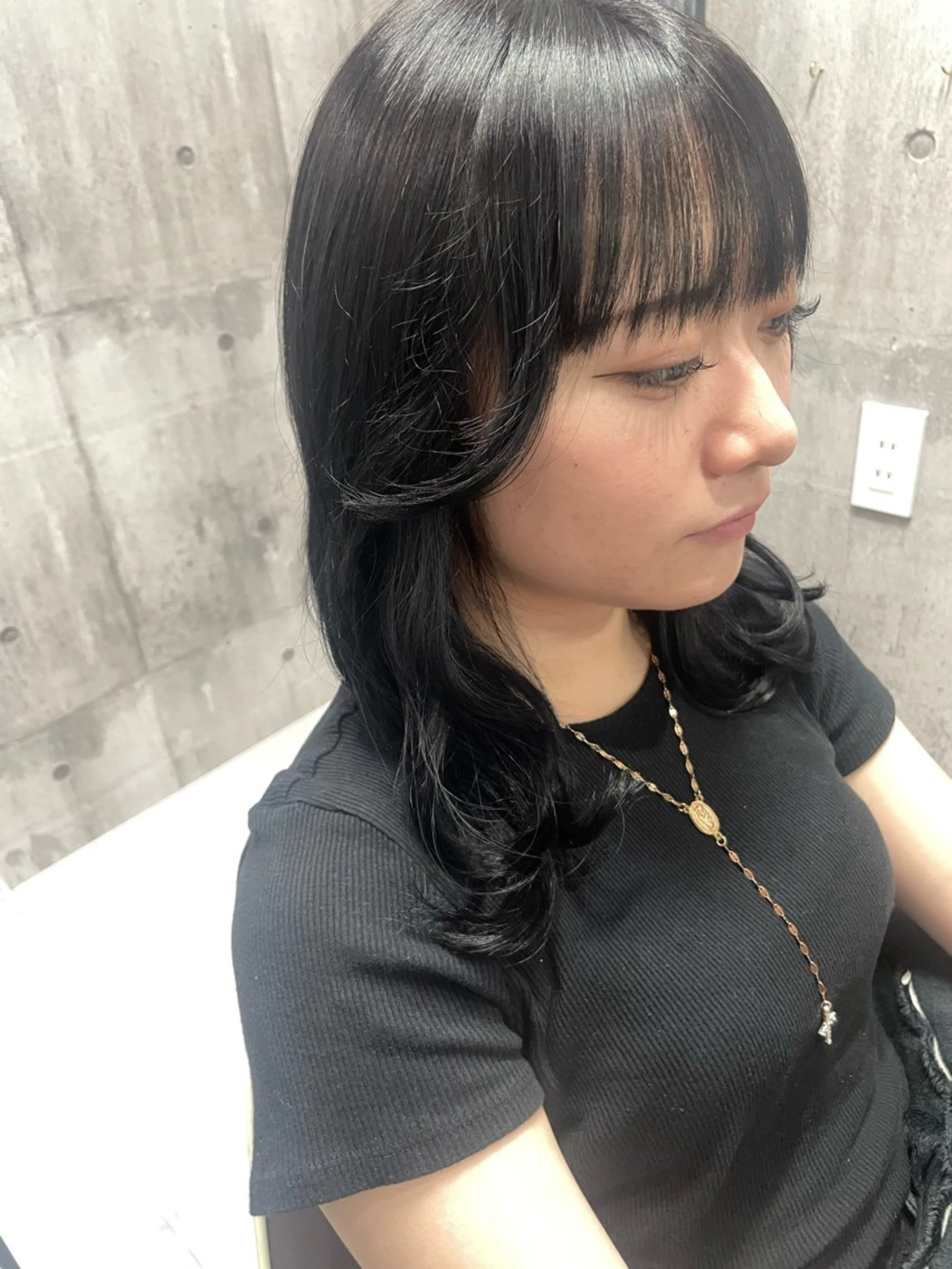 ミディアム 五十嵐 満梨奈のヘアスタイル