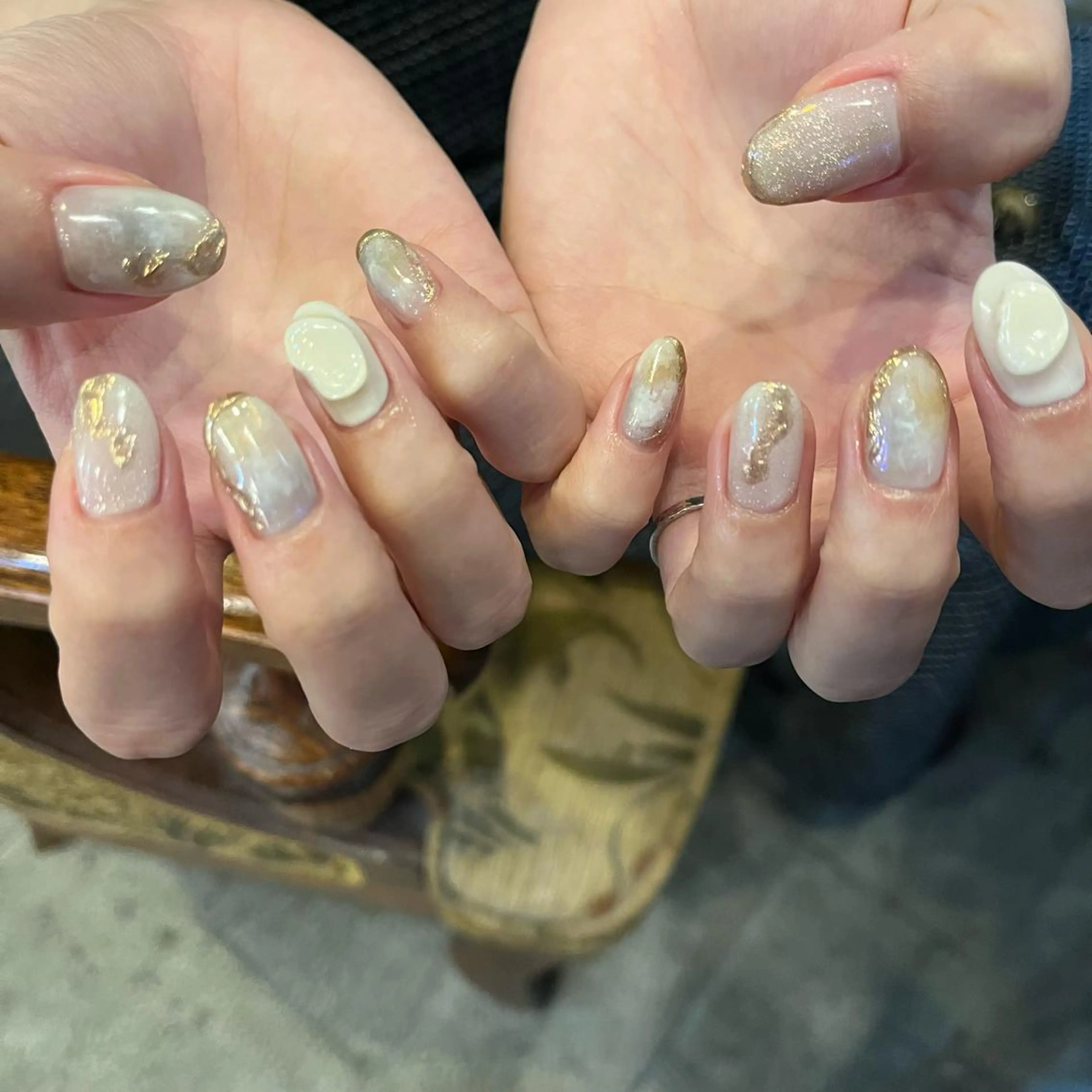 ネイル ハンドネイル Trico Antique所属・岩本 杏のネイルデザイン