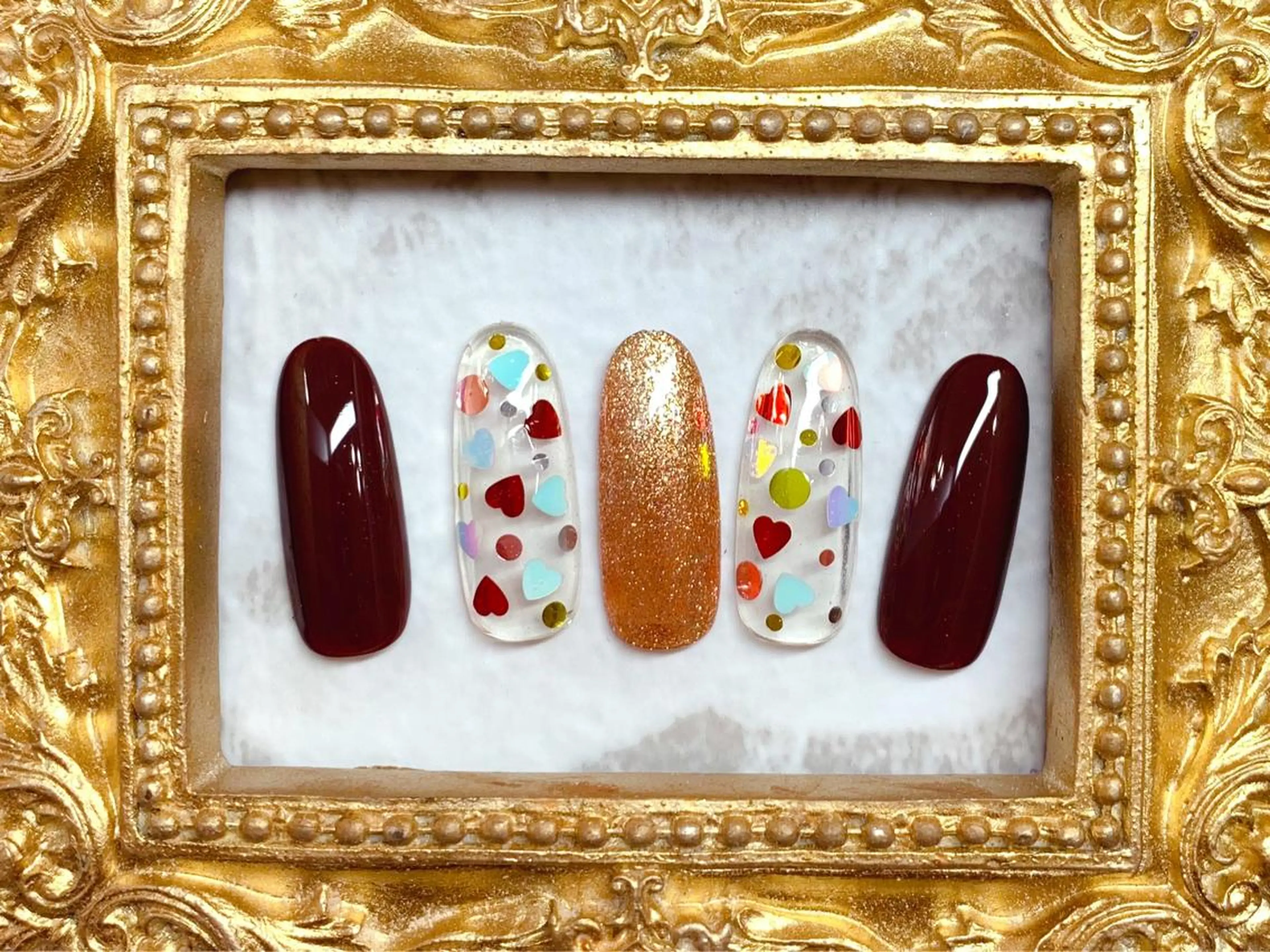 ネイル ハンドネイル マジック ミラーのネイルデザイン