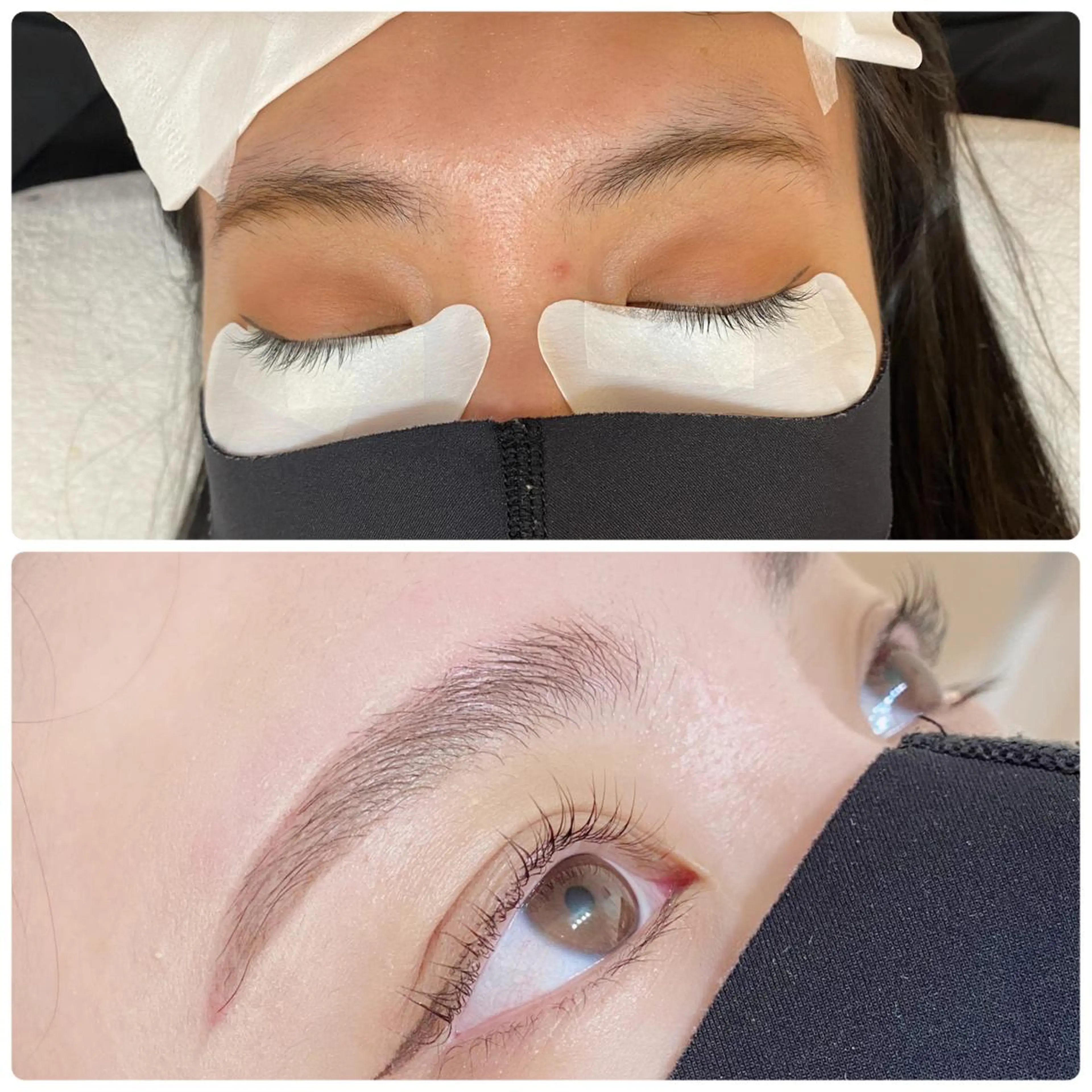 マツエク・マツパ アイブロウ ハリウッドブロウリフト 眉毛ワックス脱毛 パリジェンヌラッシュリフト まつげパーマ STELLA harunaのネイルデザイン