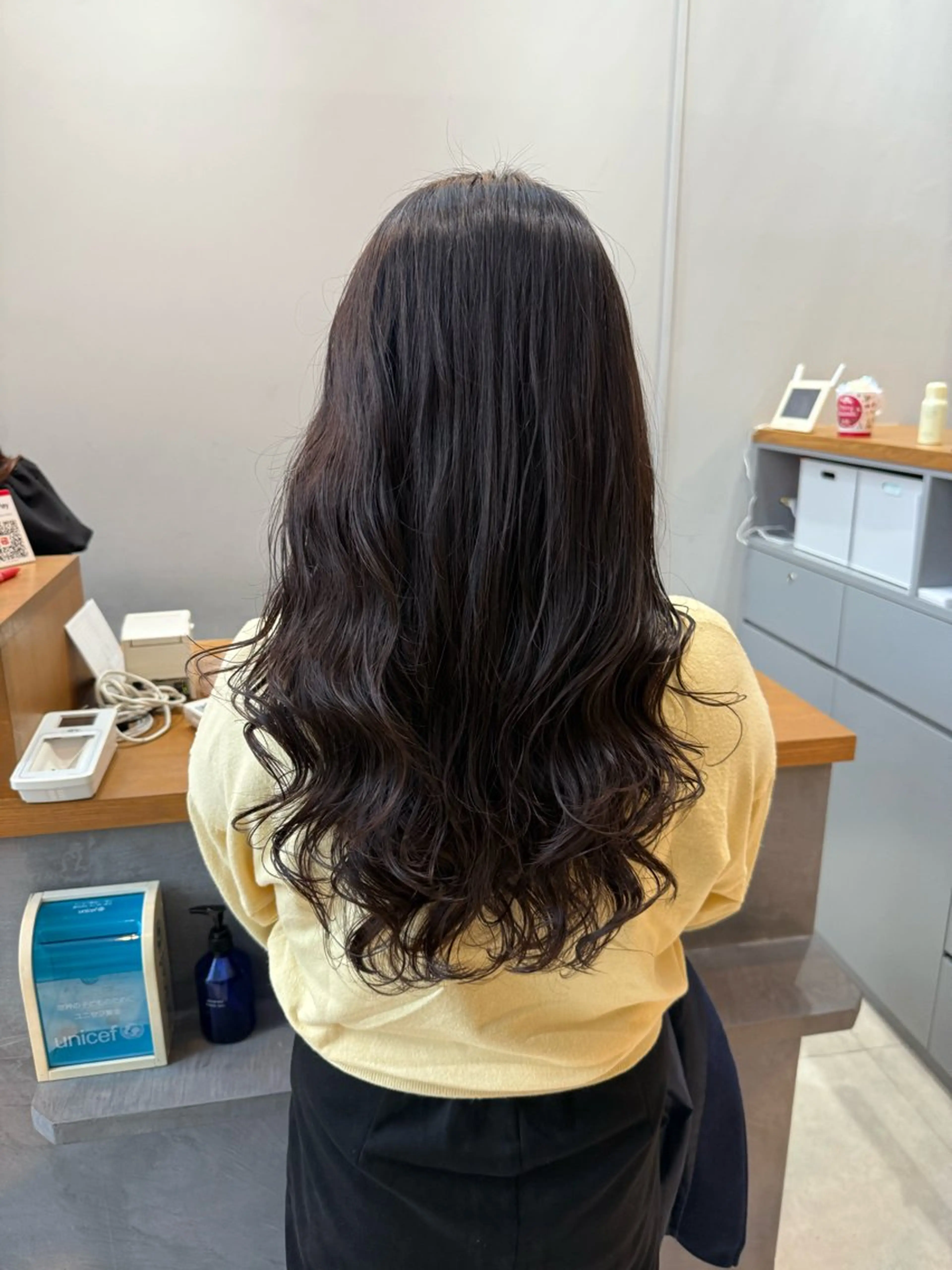 ロング パーマ デジタルパーマ カット パーマ トリートメント 石原圭悟 /ショート/艶カラーのヘアスタイル