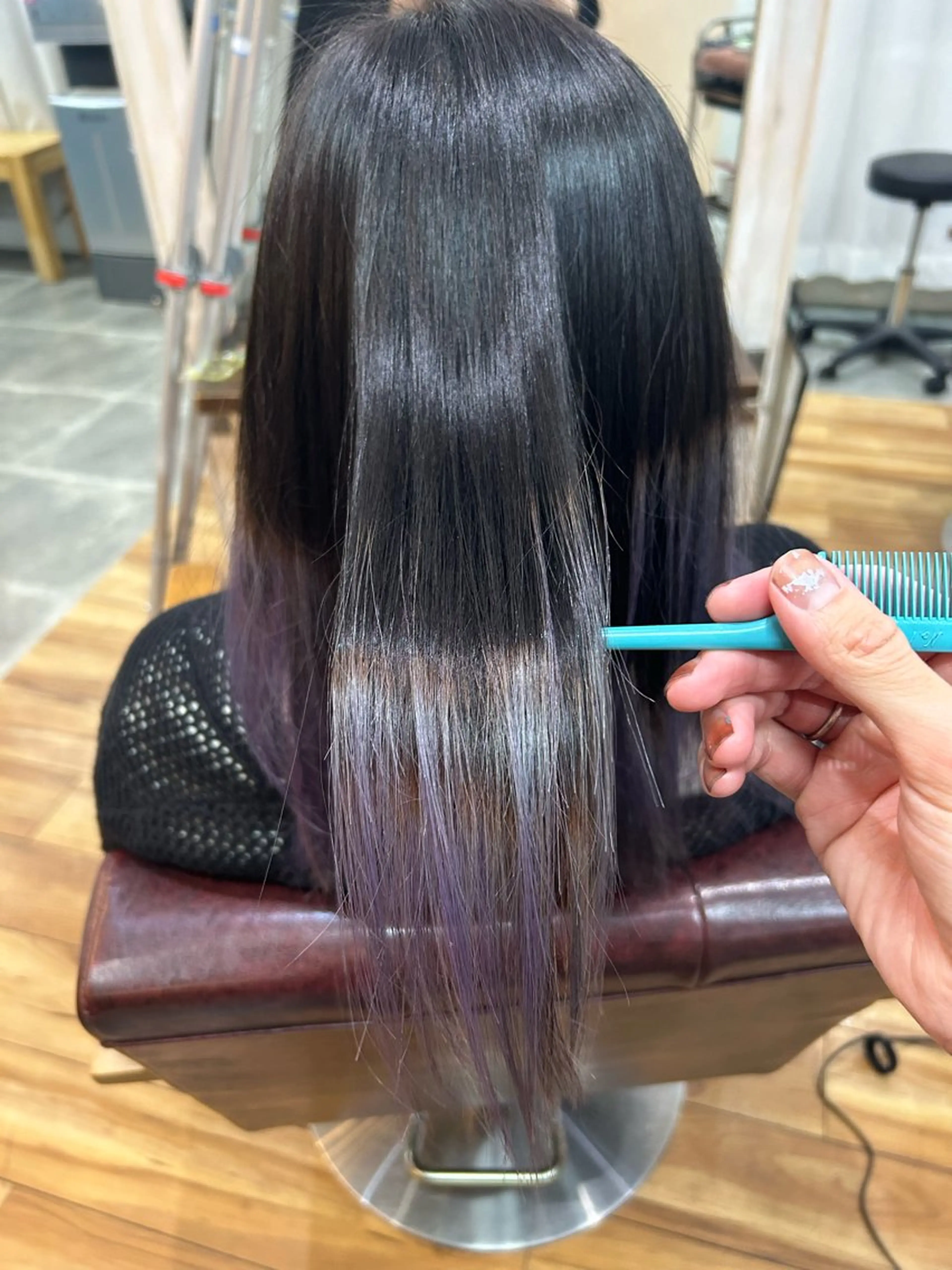 ミディアム トリートメント カット ヘアカラー トリートメント メンズパーマ 艶髪☆店長☆有馬のヘアスタイル