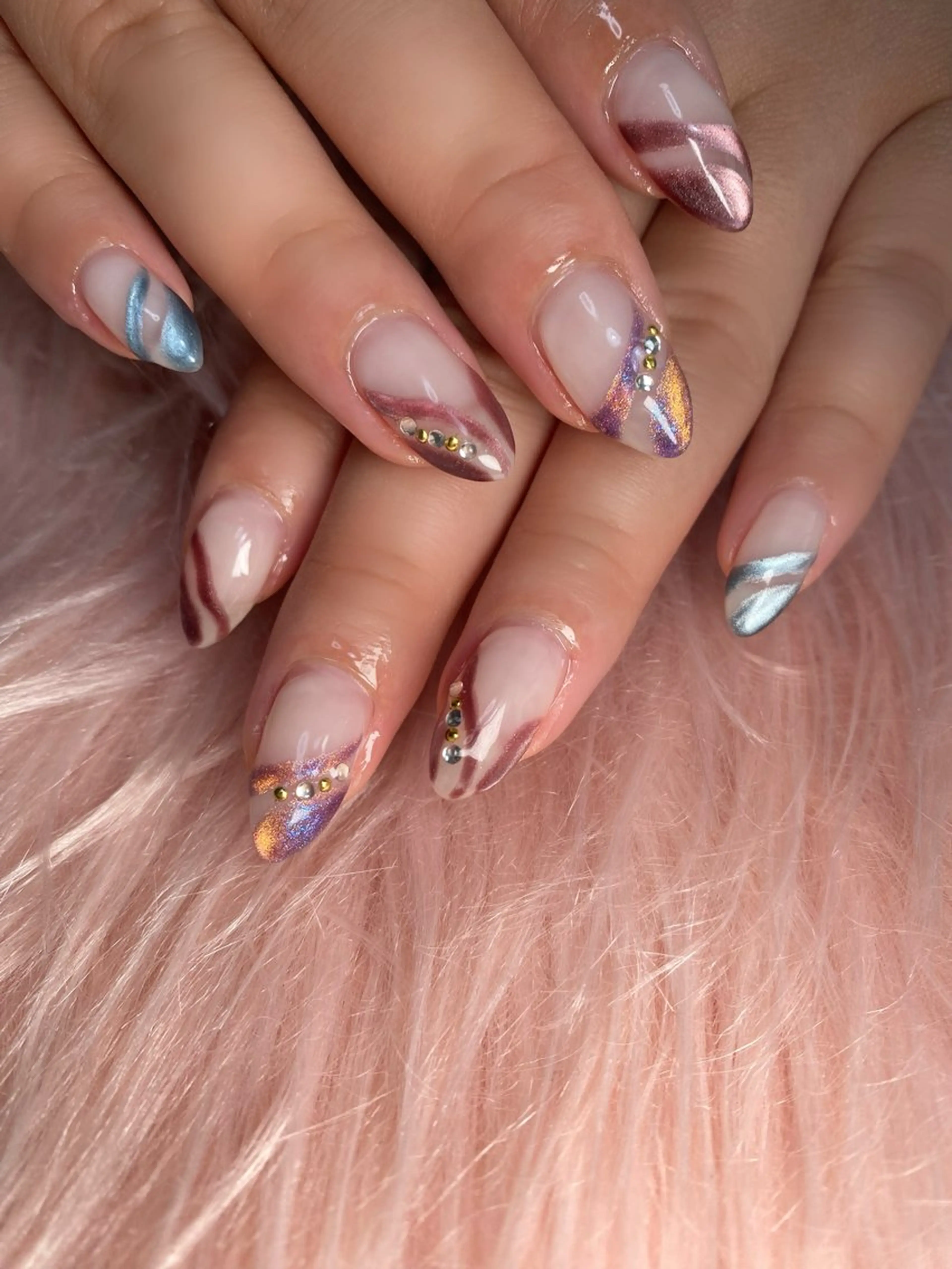 ネイル 持ち込み mille feuilleのネイルデザイン