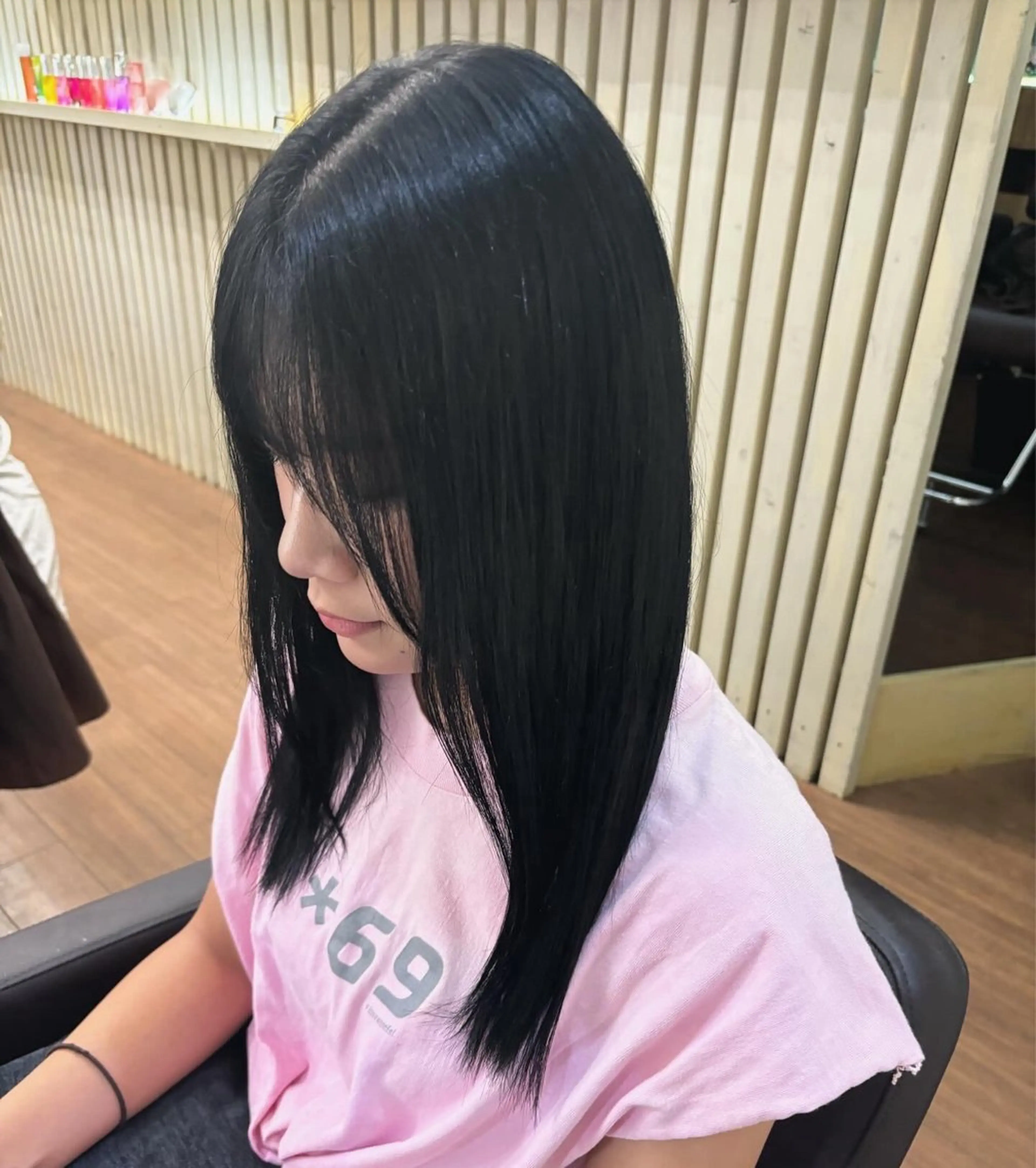 カラー 黒髪 ナチュラルブラック ママ美容師 MADOKA🧸🍯のヘアスタイル