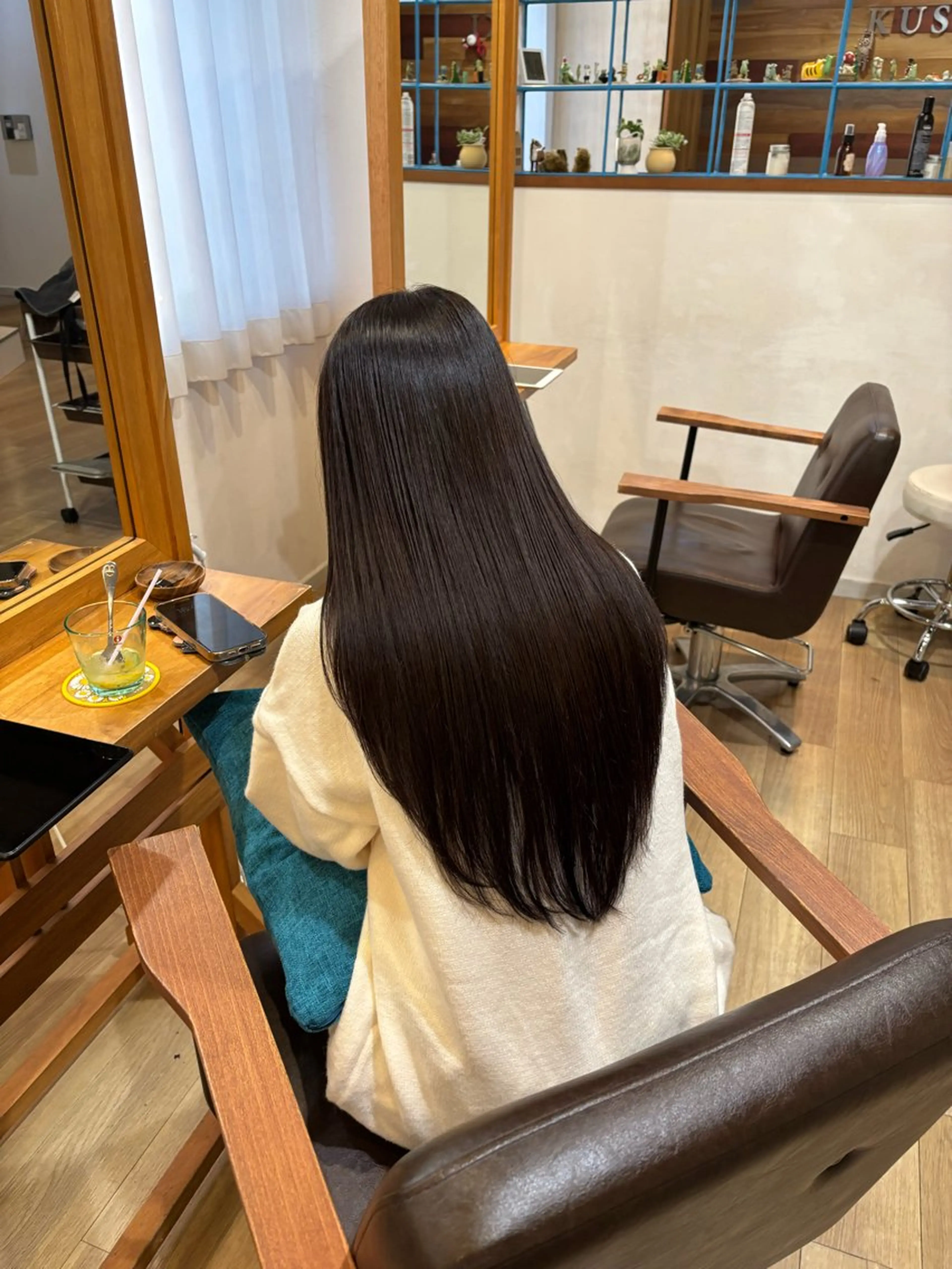 ロング カラー ベージュカラー ブラウンカラー 透明感カラー RINNO🌷艶髪/ 艶カラー/縮毛矯正のヘアスタイル