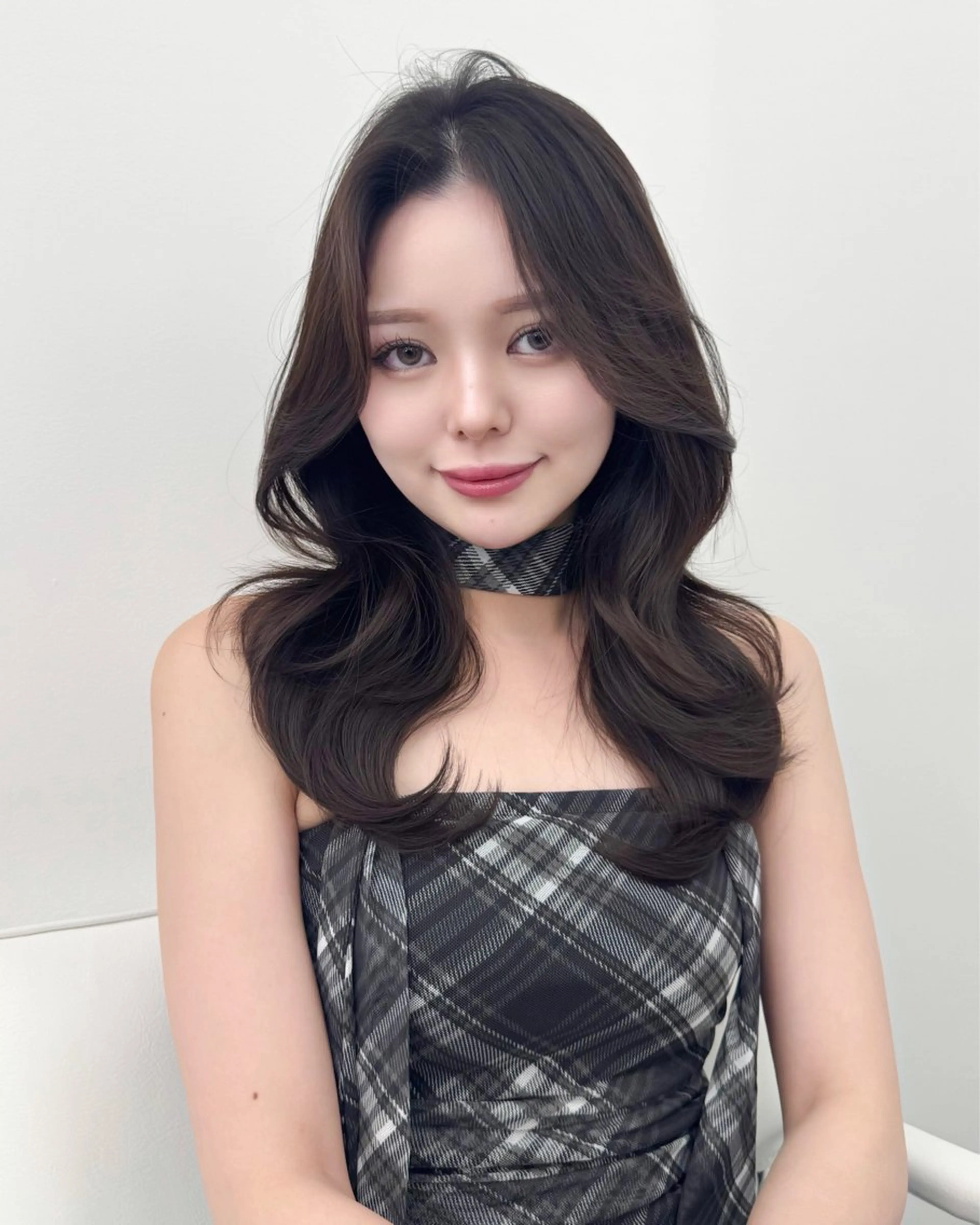 ロング カラー カット ヘアカラー トリートメント 韓国ヘア 紗希 🦋のヘアスタイル