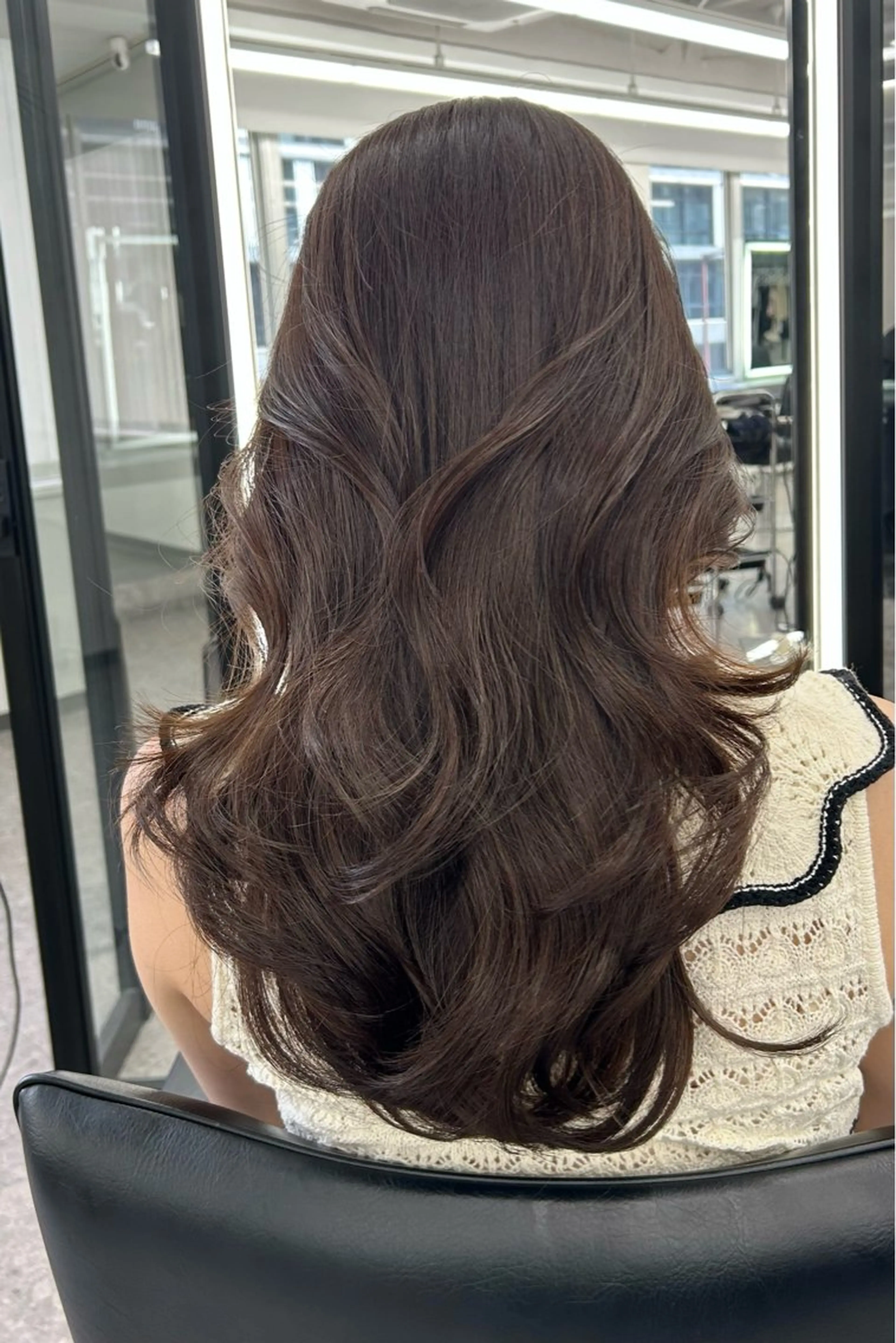 セミロング カラー カット ヘアカラー nanaka 🤍韓国ワンホンヘアのヘアスタイル