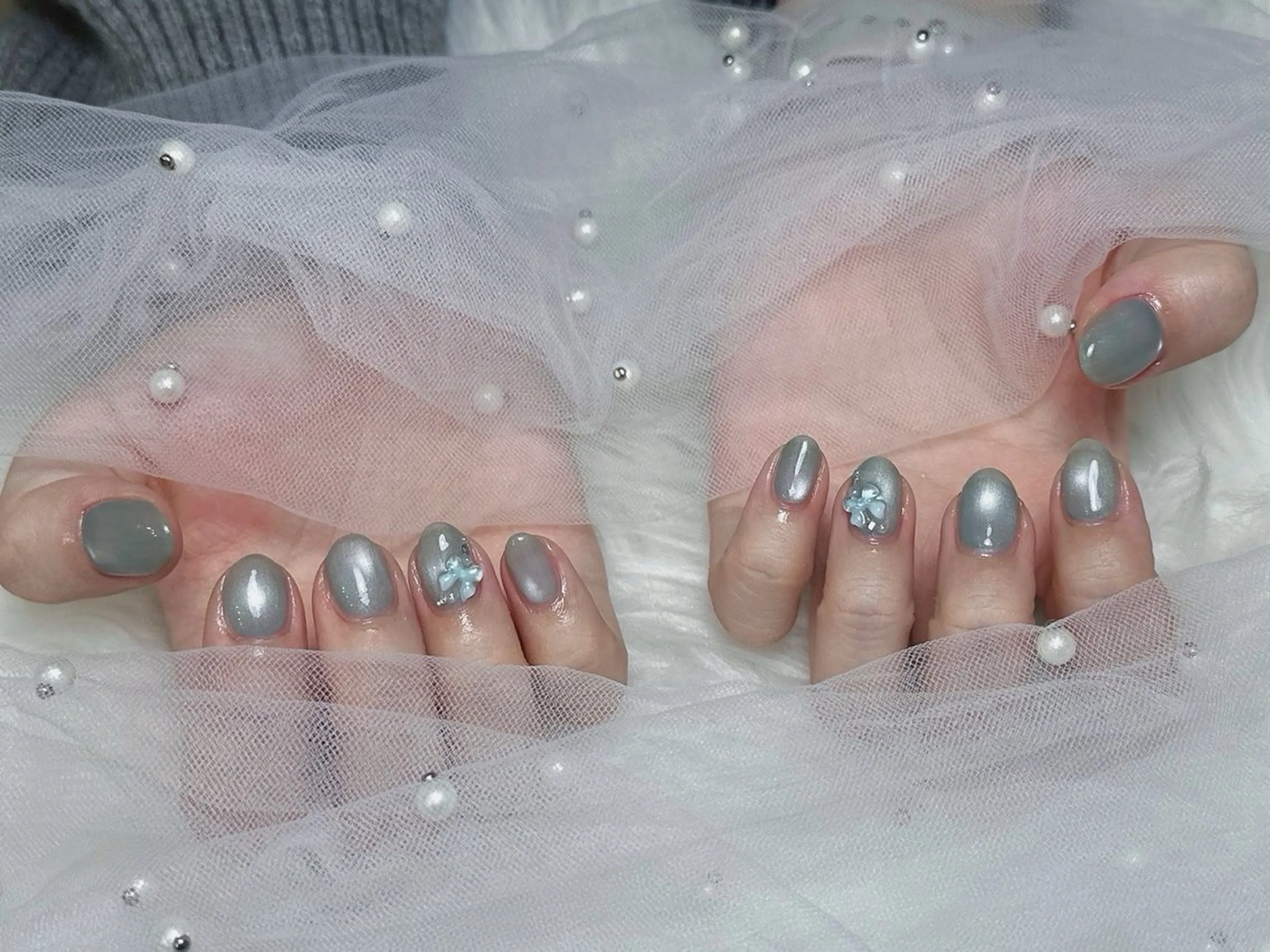 ネイル マグネットネイル ハンドネイル 【Eclat ｴｸﾗ】nail＆beauty所属・Eclat〔ｴｸﾗ〕 MOEKA𝜗𝜚*のネイルデザイン