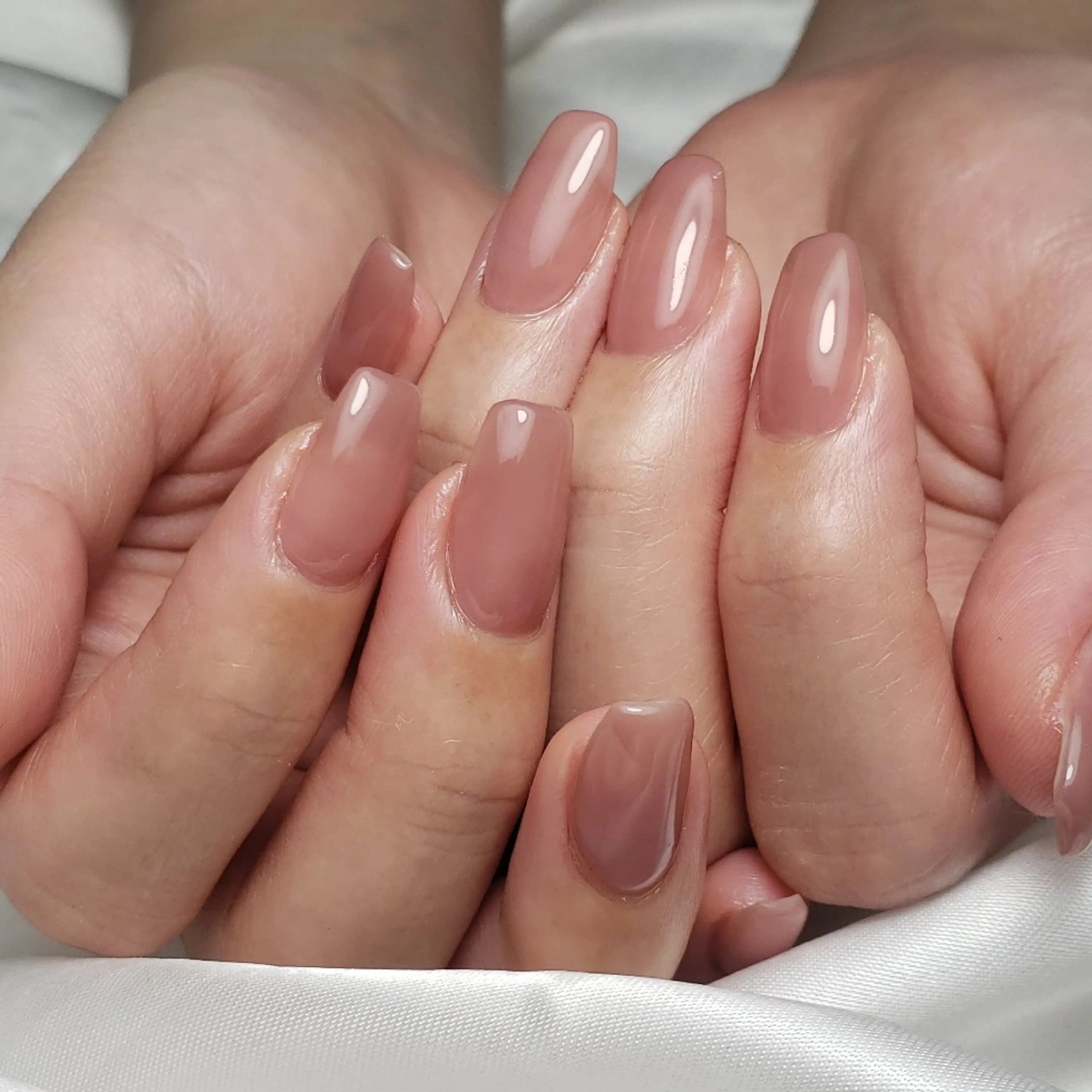 オフあり　ジェルワンカラー 、ラメグラデーションの写真