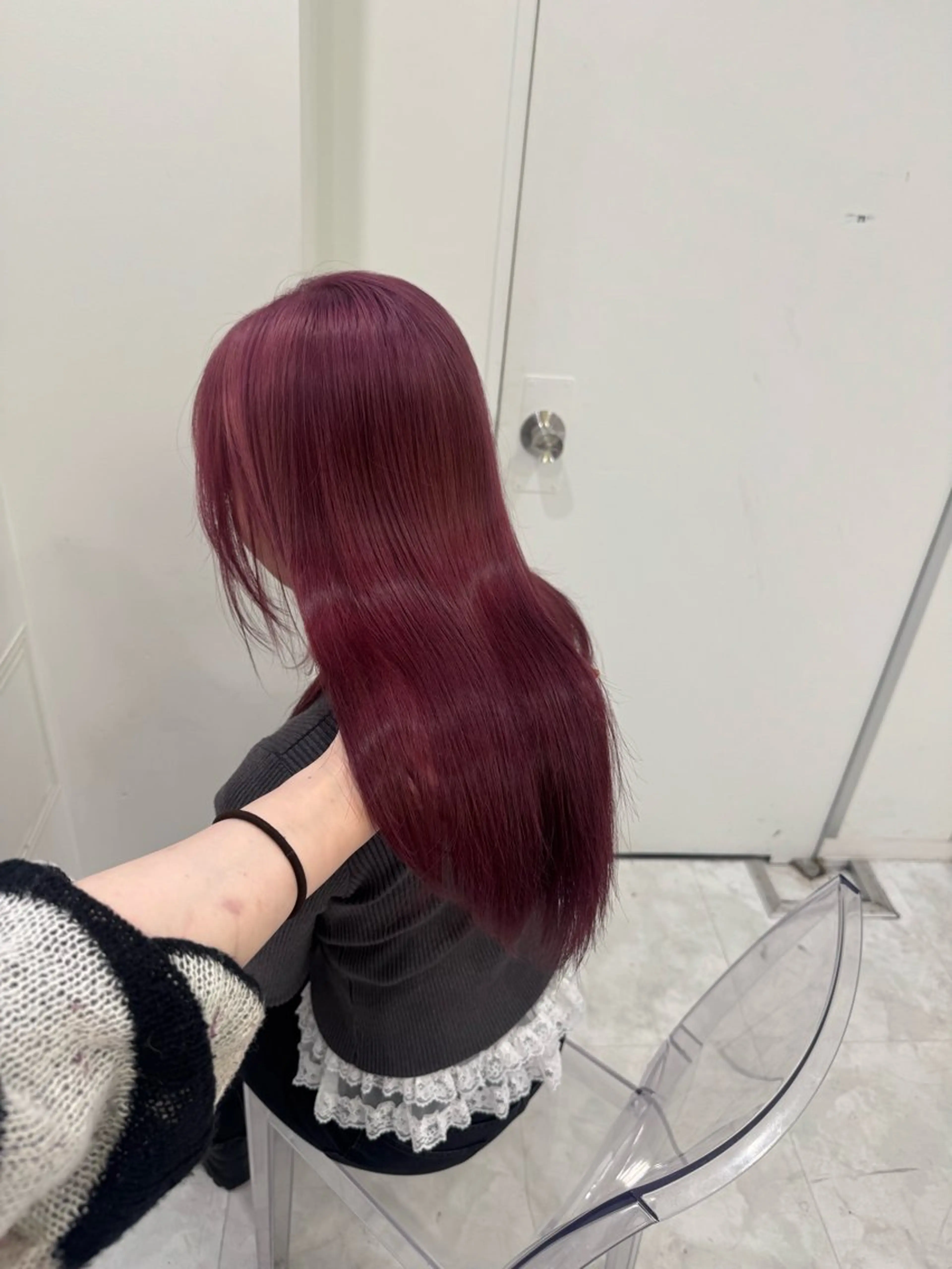 ロング カラー ダメージレスハイ トーン💖kanonのヘアスタイル