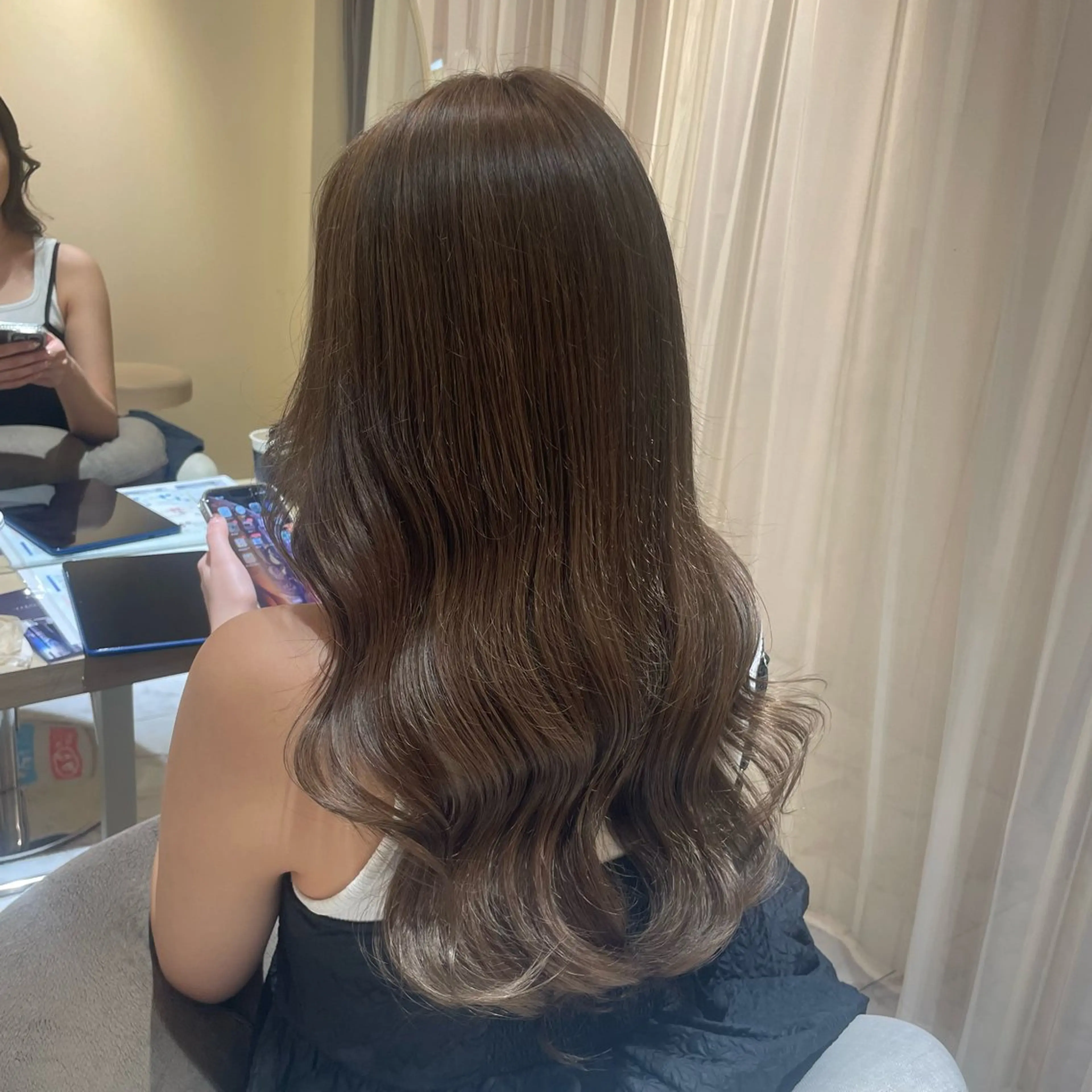 ロング ヘアカラー トリートメント ヘッドスパ マホ/日吉/髪質改善 /レイヤー/ガーリーのヘアスタイル