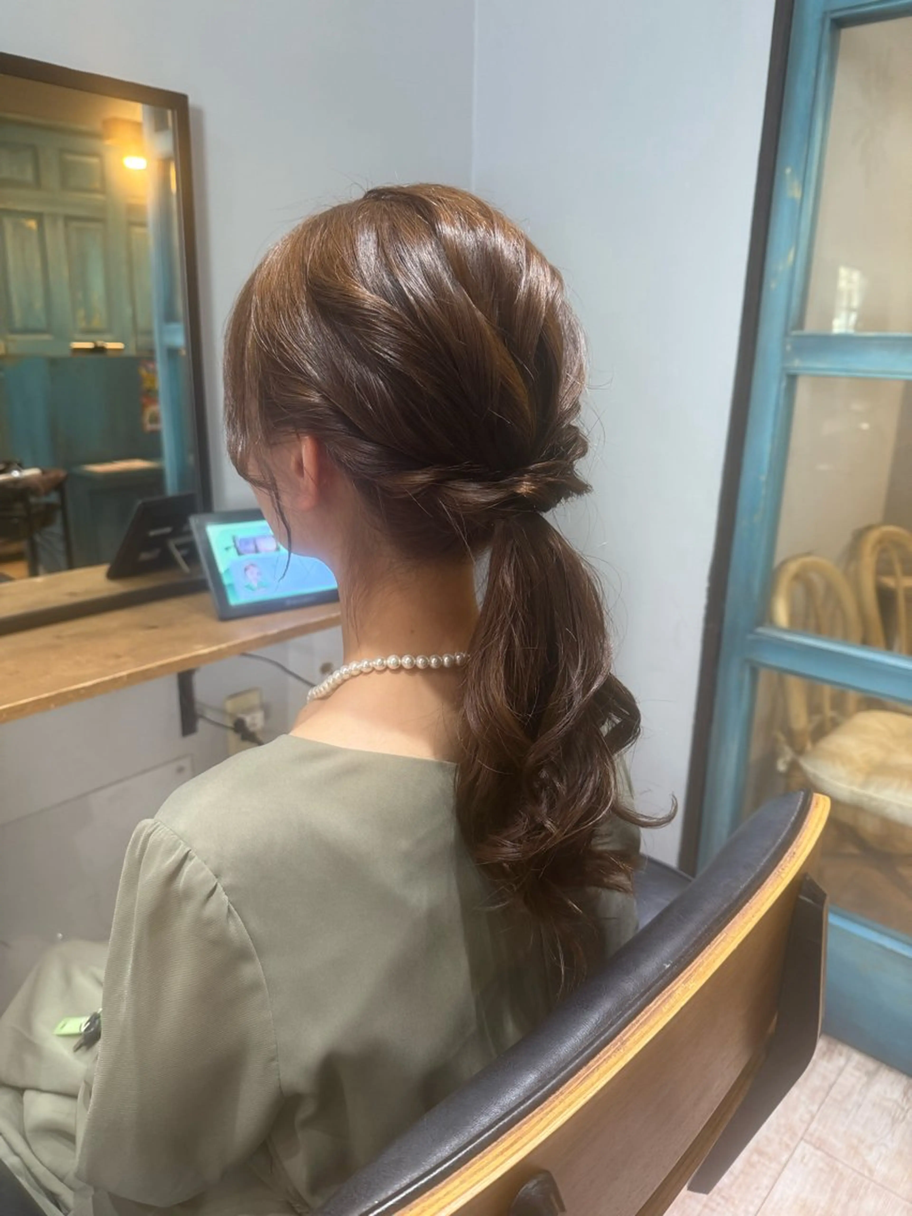 ロング 加藤 まりえのヘアスタイル