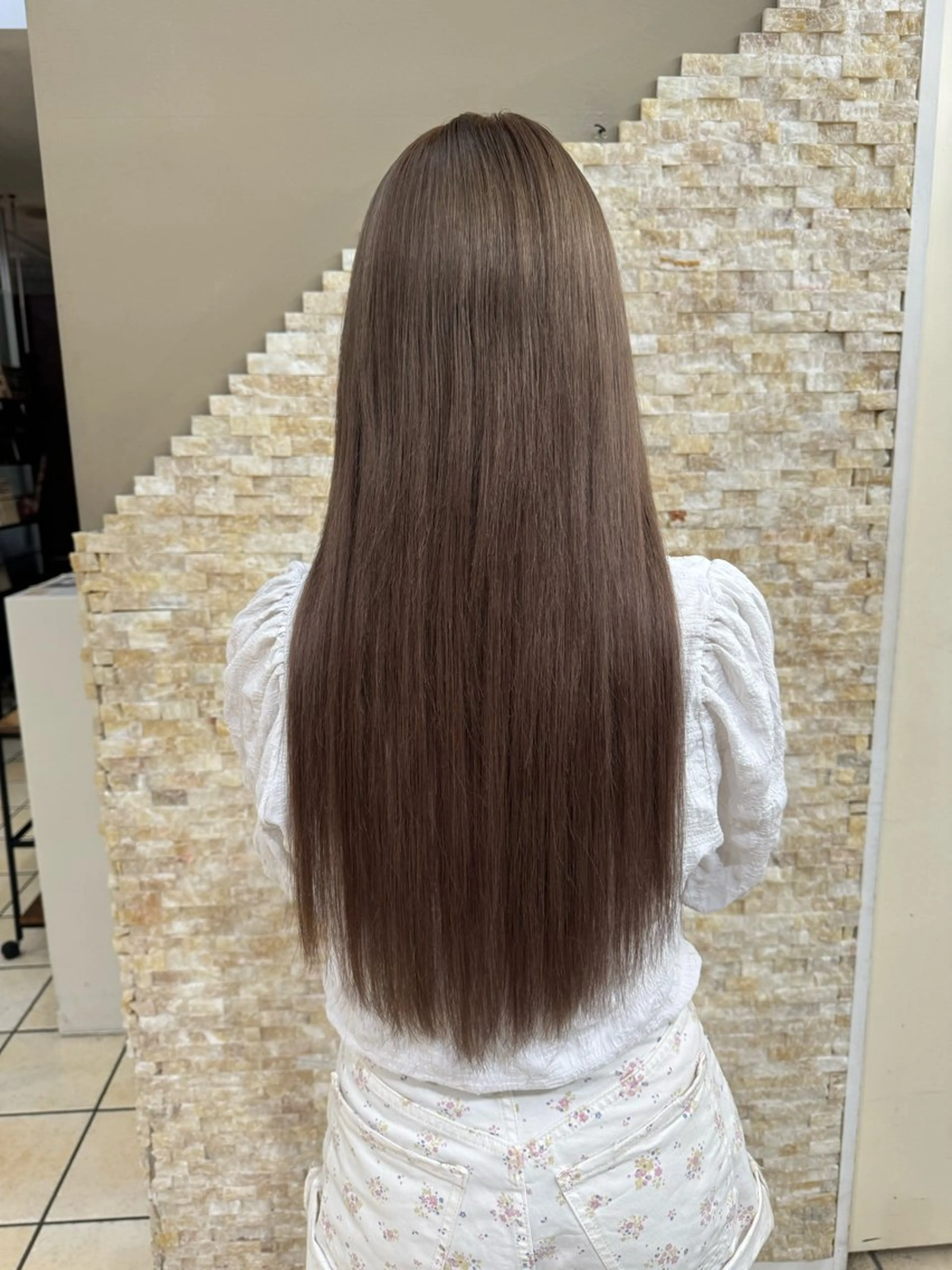 ロング カラー ヘアアレンジ ANKH CROSS ゆうかのヘアスタイル