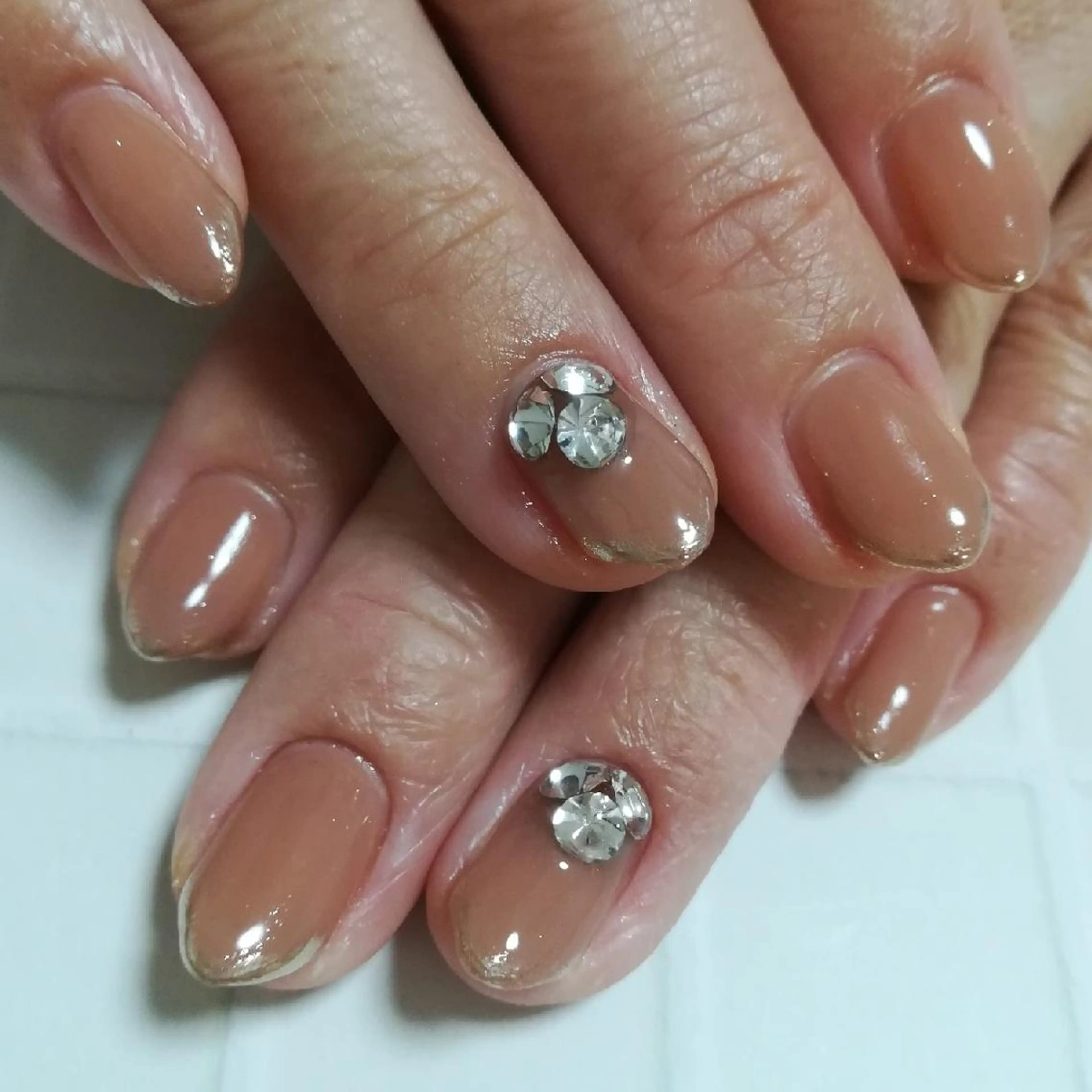 ネイル フレンチネイル ミラーネイル ストーンネイル ハンドネイル reve あやののネイルデザイン