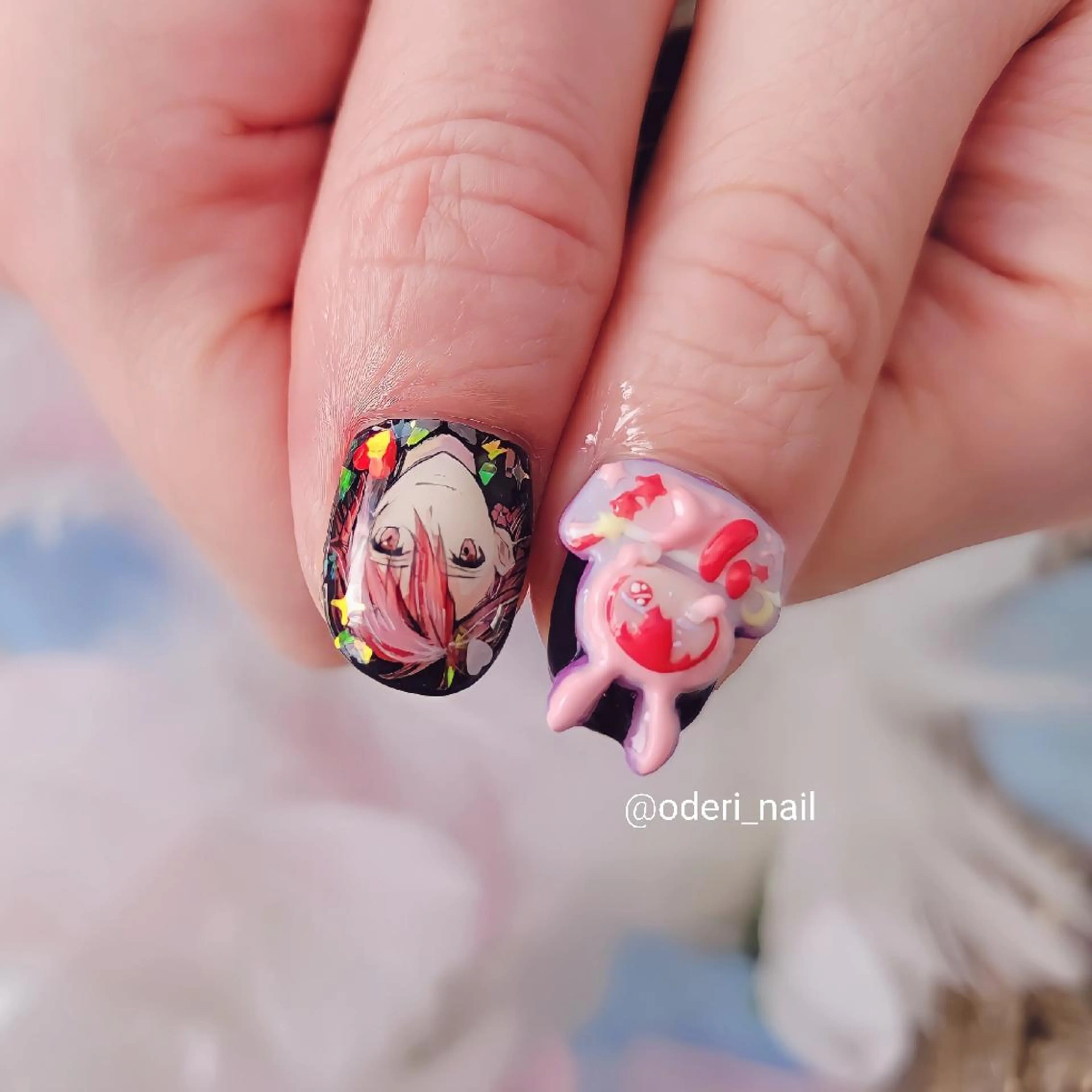 ネイル アートネイル ジェルネイル おで@ oderi_nailのネイルデザイン