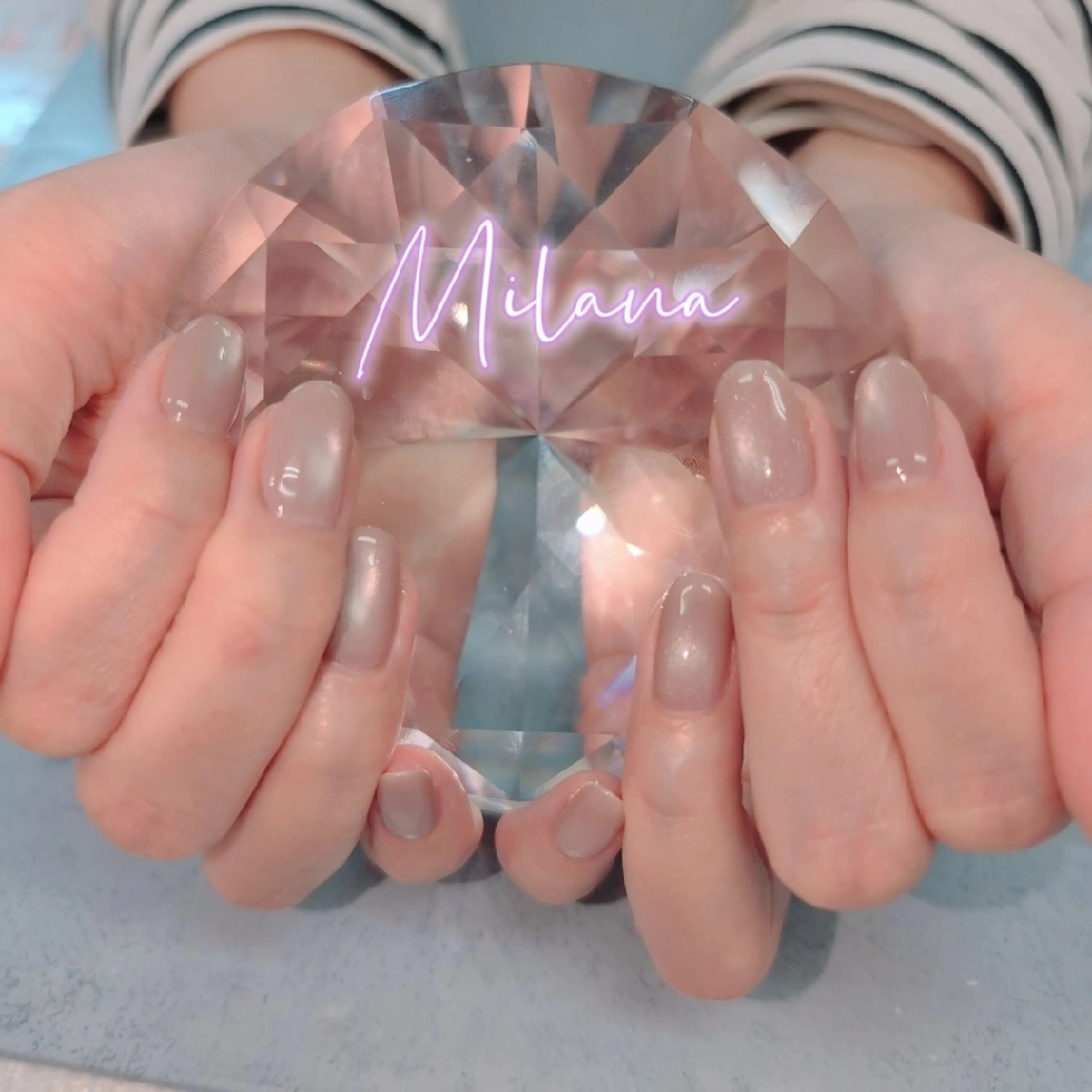 ネイル マグネットネイル ワンカラーネイル ハンドネイル Milana 川瀬のネイルデザイン