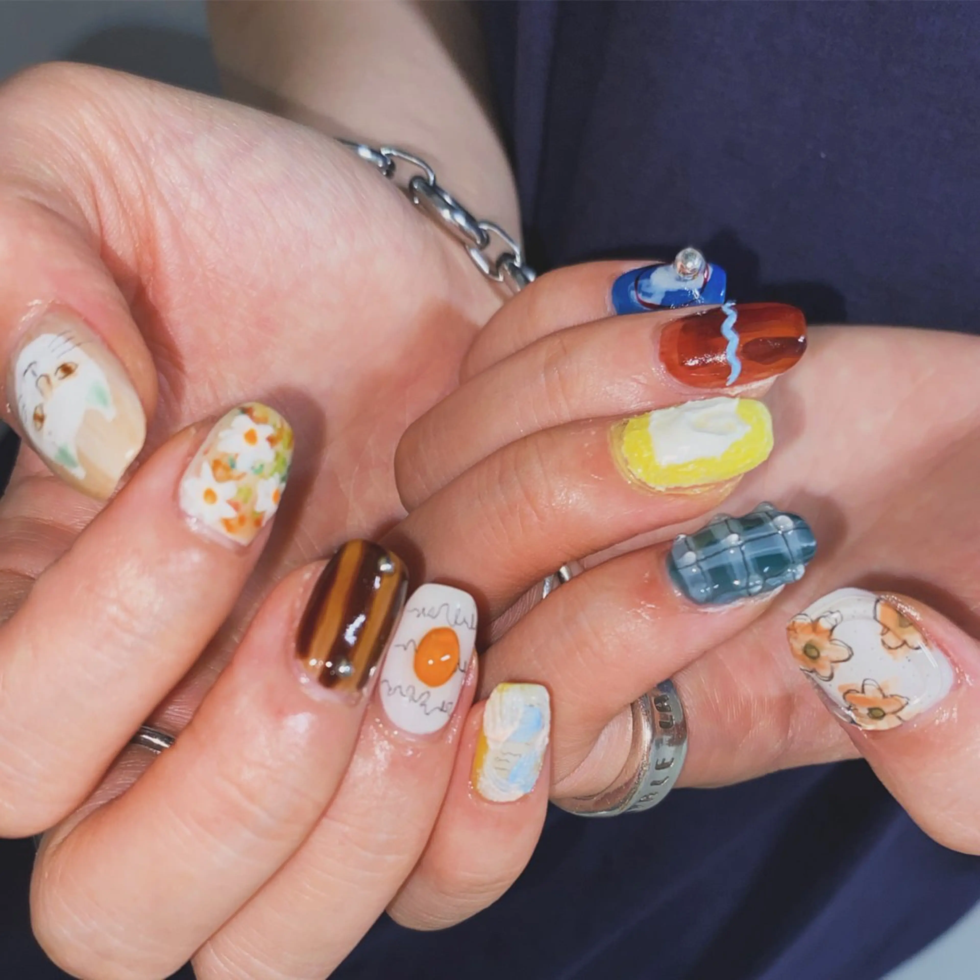 メンズ ネイル ハンドネイル ✨akari✨千葉駅 アート、メンズネイルのネイルデザイン