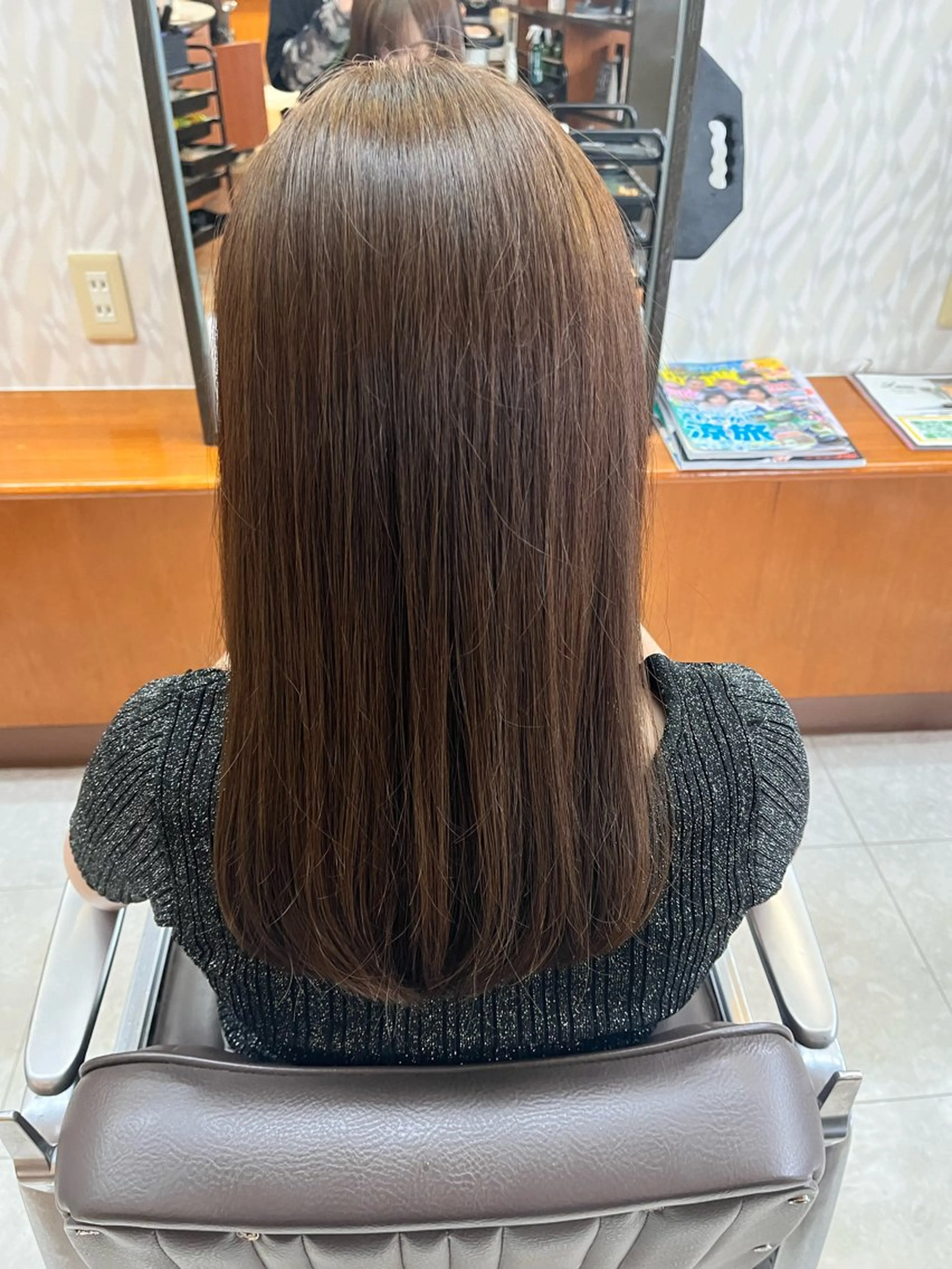 ロング カラー 熊谷 はつなのヘアスタイル