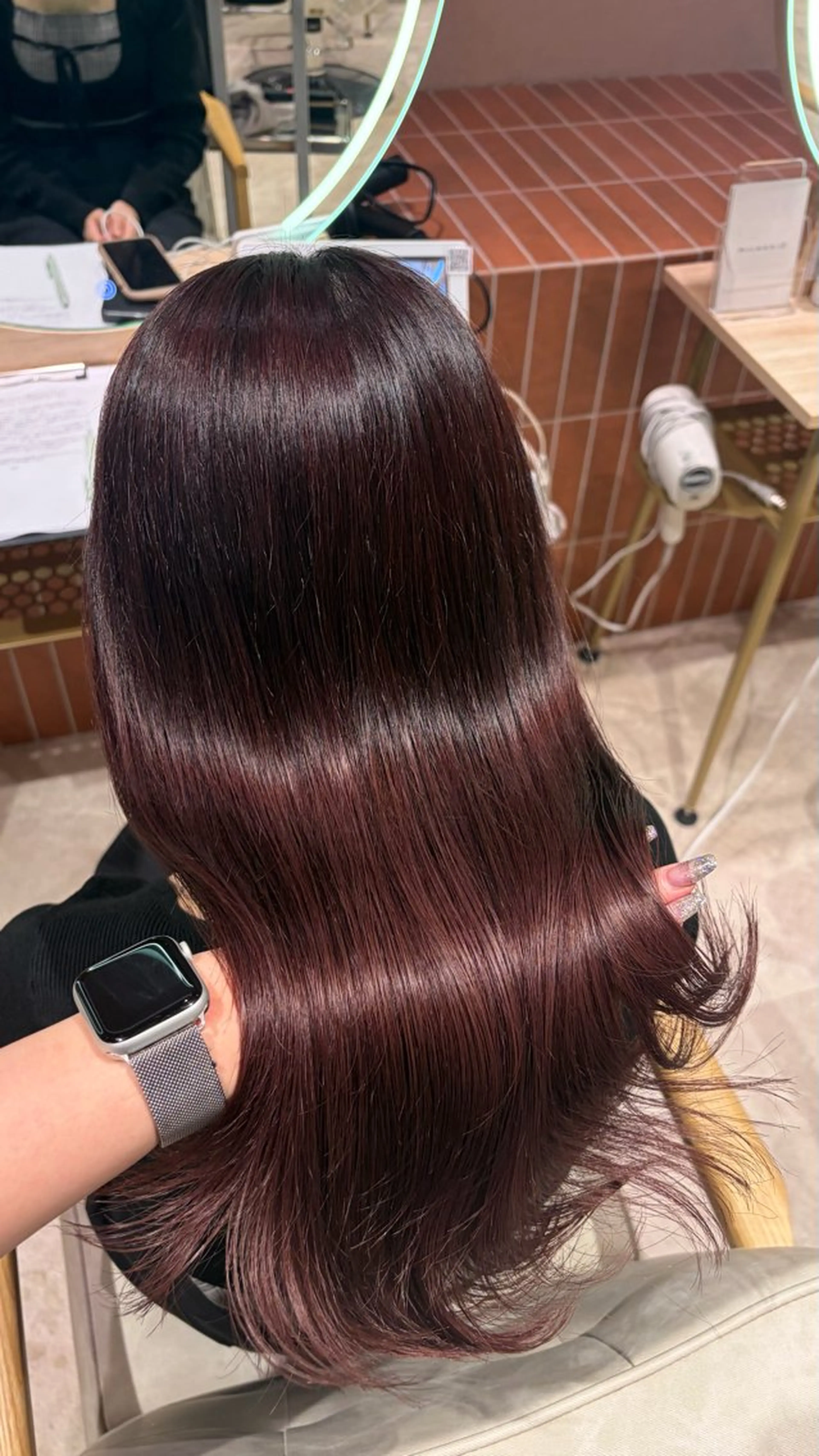 ロング カラー ヘアカラー トリートメント 🎀暖色カラー/ ハナ🎀のヘアスタイル