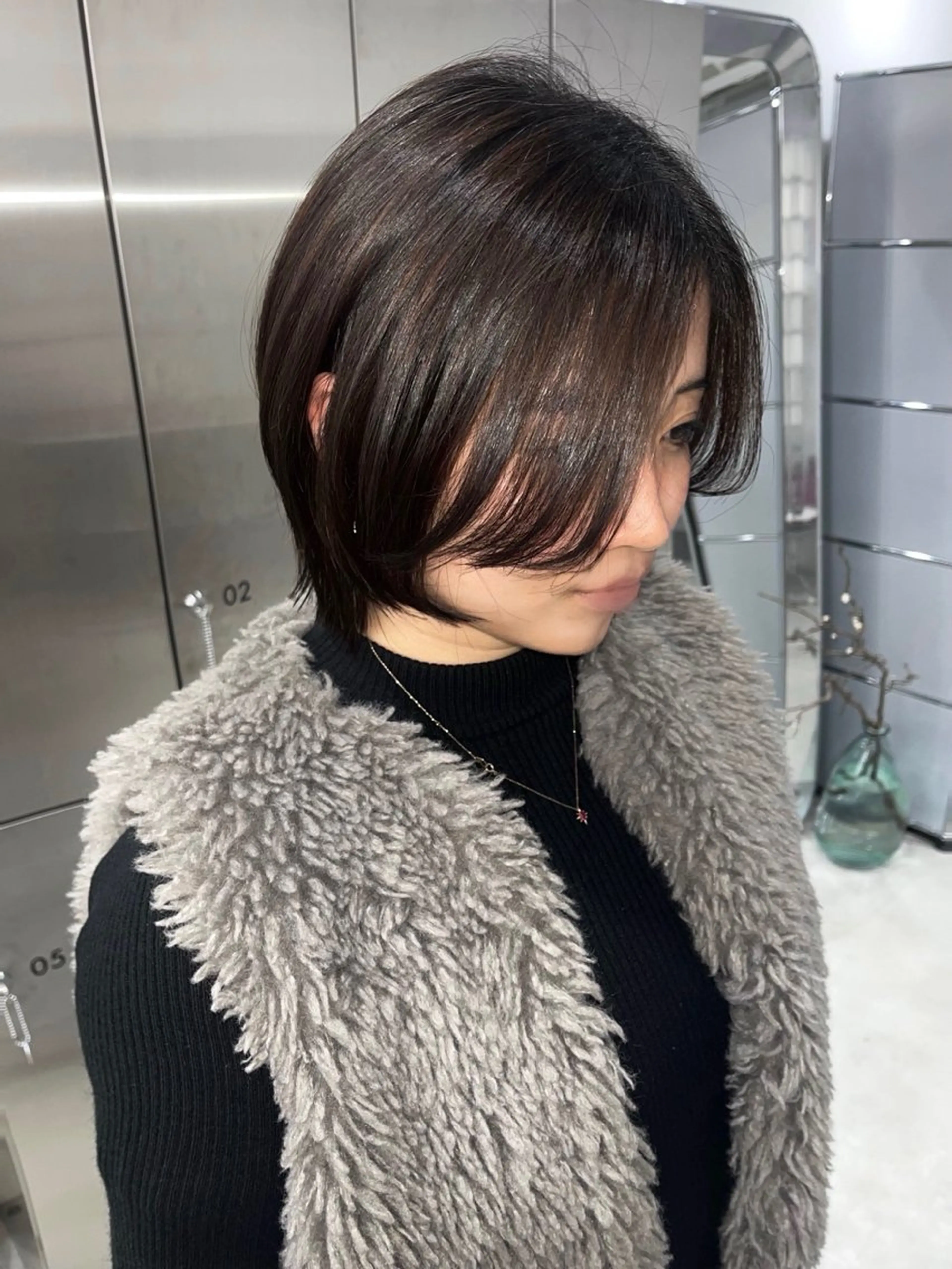 ショート カット トリートメント kosoraレイヤー ハイトーン/デザインのヘアスタイル