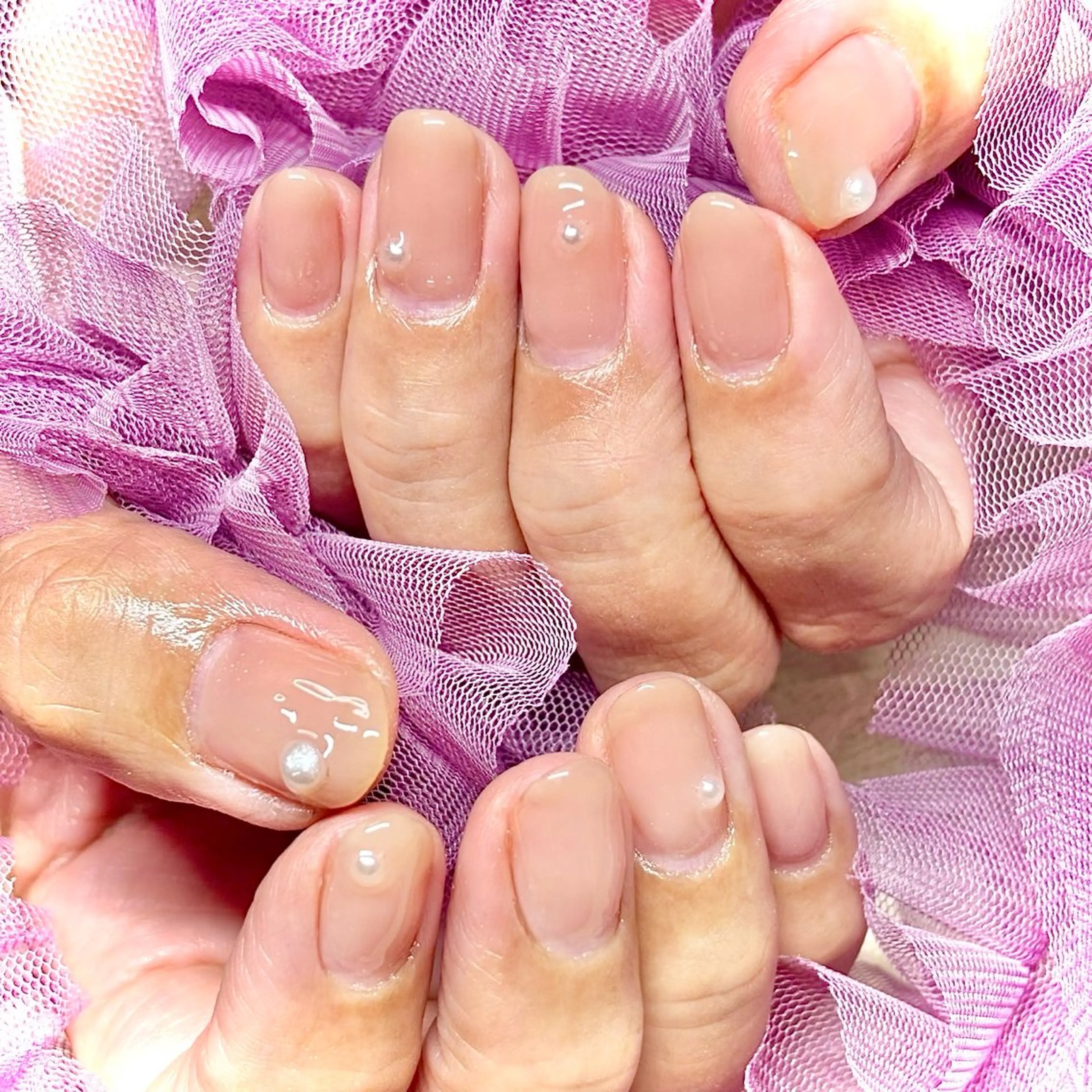 ネイル 韓国ネイル 夏ネイル ワンホンネイル miminon 自宅ネイルサロンのネイルデザイン