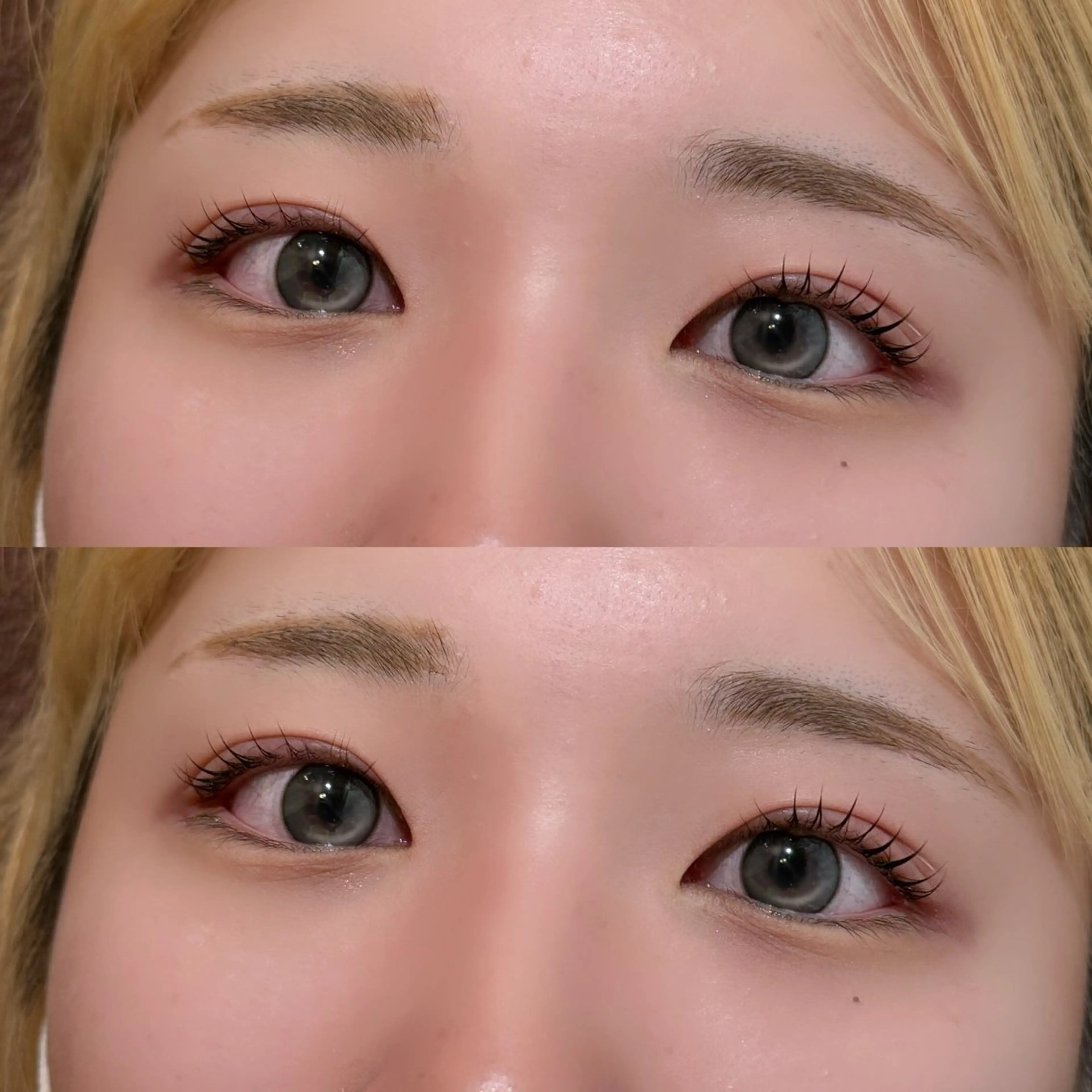 マツエク・マツパ レイヤー/顔周り/透 明感カラー/うる艶のヘアスタイル