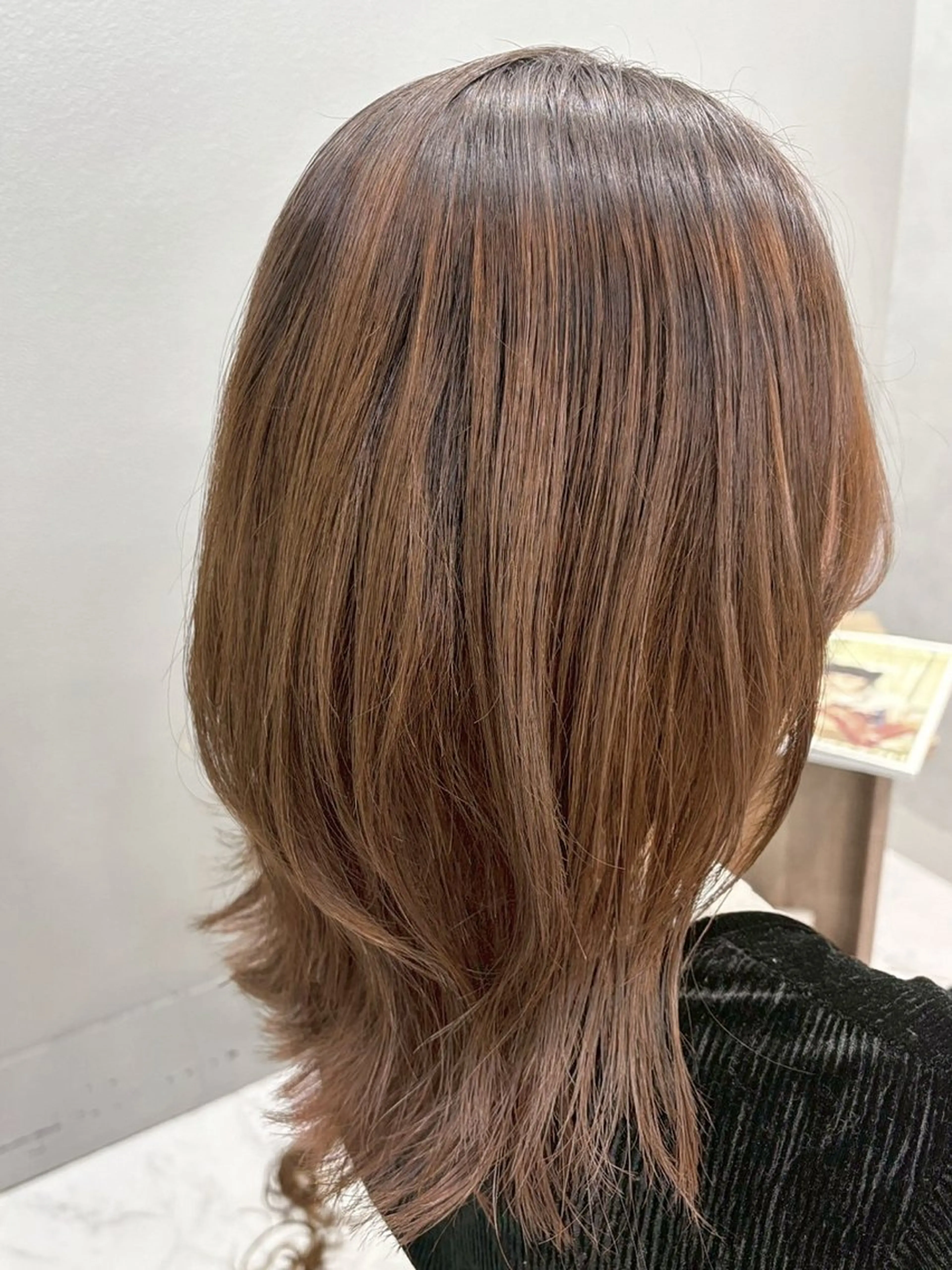 セミロング カラー カット ヘアカラー トリートメント ハイトーン/韓国風/ 艶髪/吉祥寺のヘアスタイル