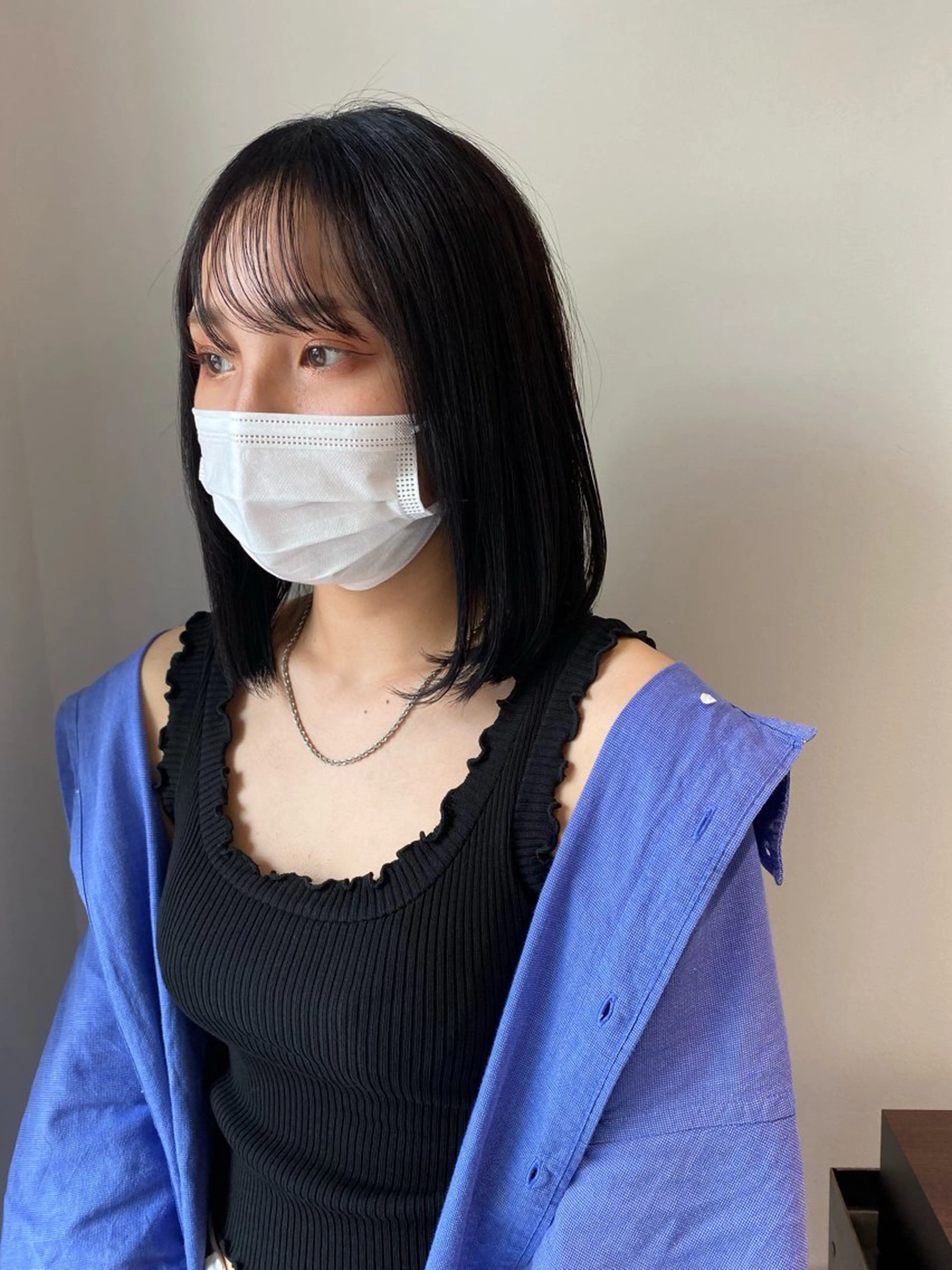 ミディアム 湯田 修永のヘアスタイル