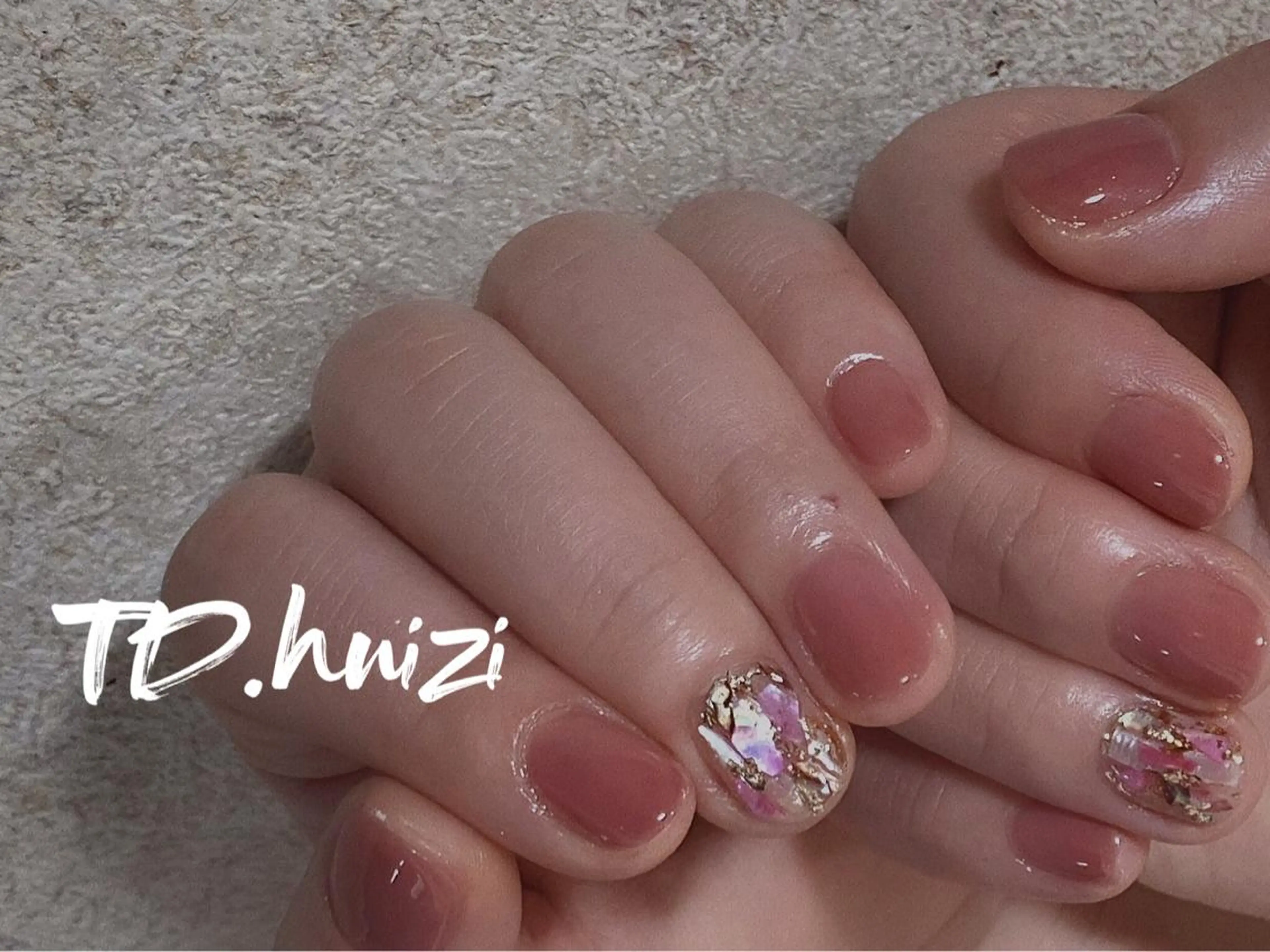 ショート めぐみのネイルサロン スタッフ練習のネイルデザイン