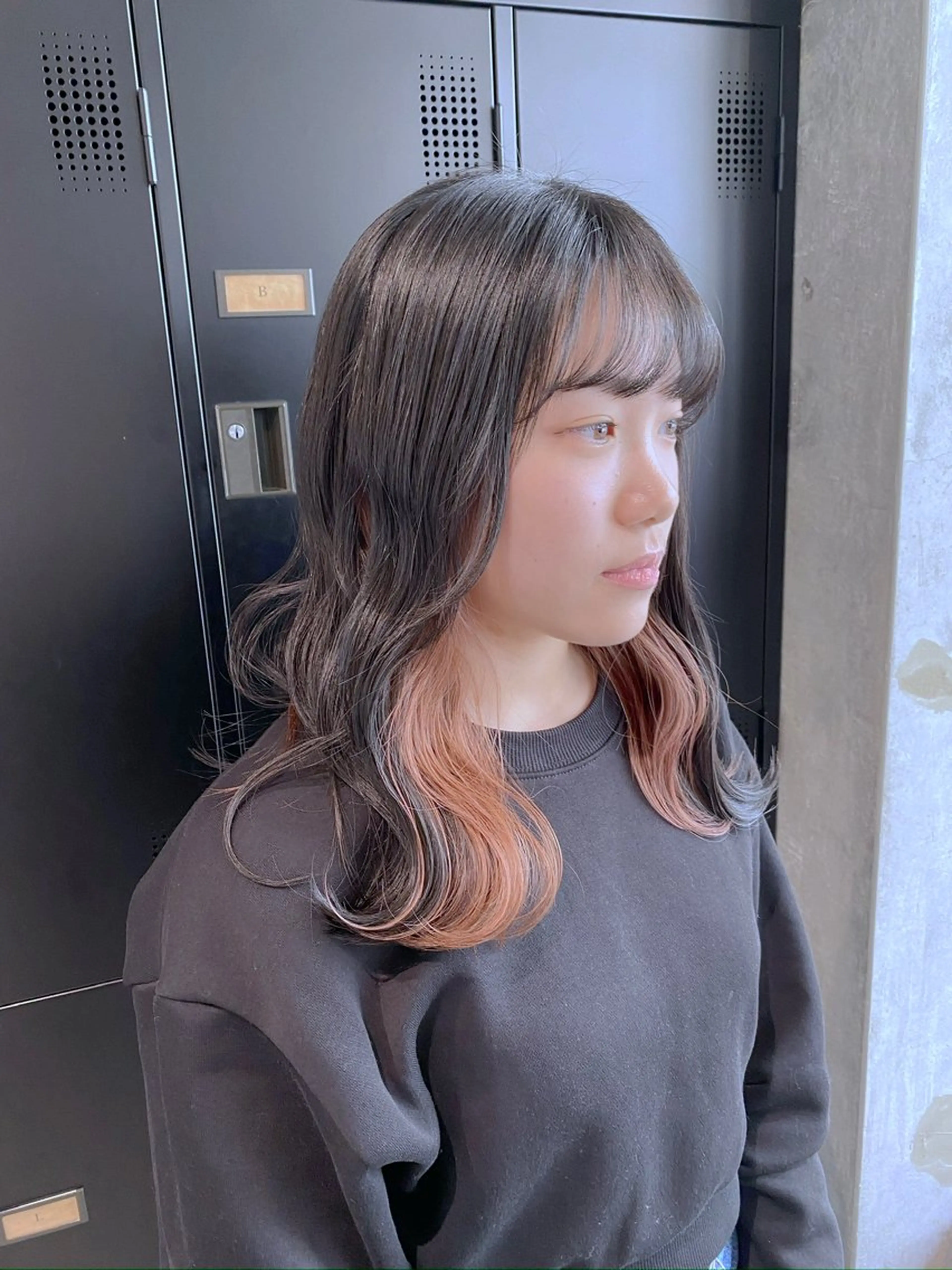 ロング カラー ベージュカラー イヤリングカラー ピンクカラー ピンクベージュ ヘアカラー ブリーチ/髪質改善 🍊MASAKiのヘアスタイル