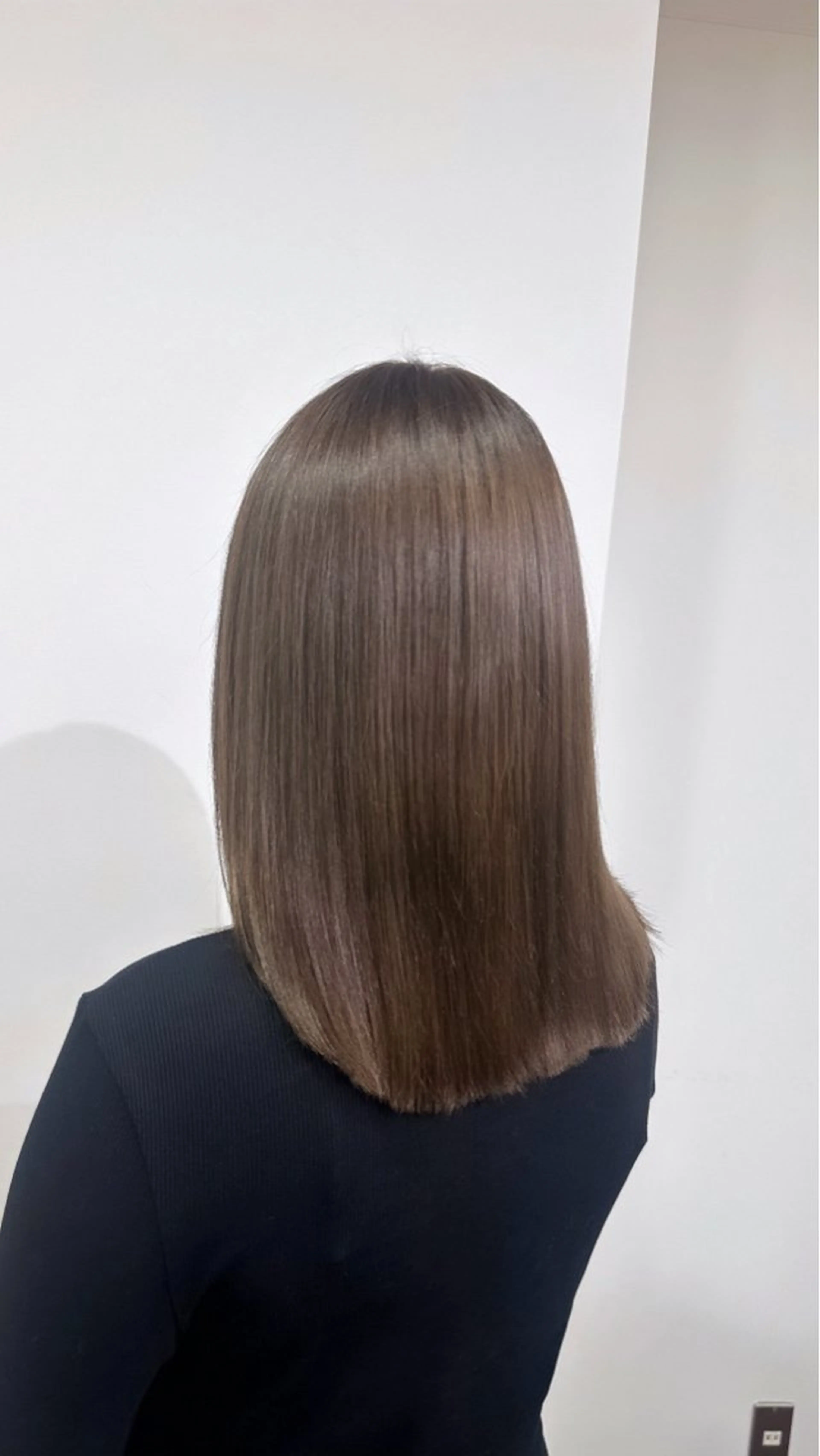 セミロング カラー ベージュカラー ブラウンカラー ヘアカラー 🩷仙台/ワンカラー /えれな🩷のヘアスタイル