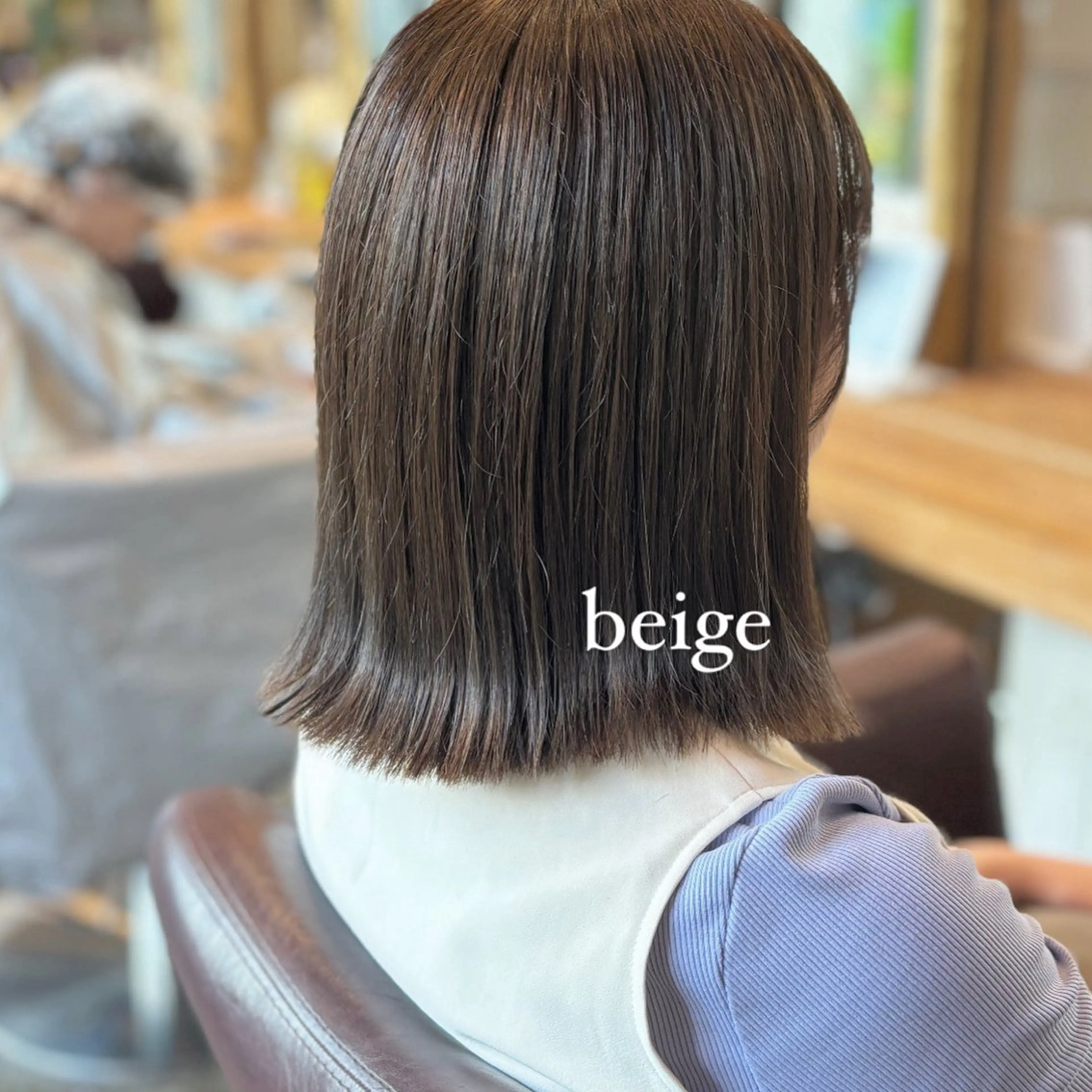ミディアム カラー ベージュカラー 髪質改善カラー ブラウン🤎YUMEのヘアスタイル