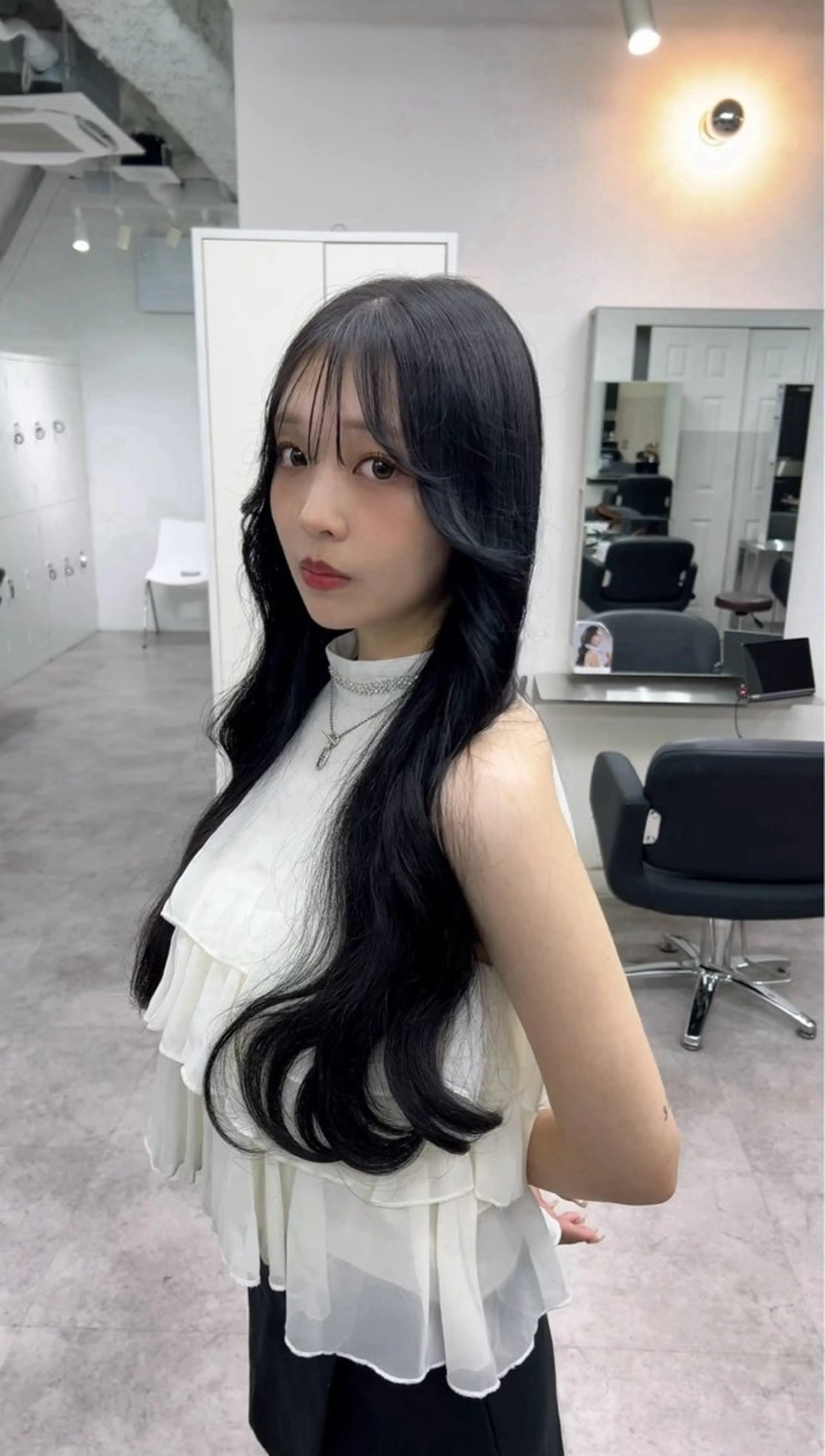 ロング 髪質改善 縮毛矯正 トリートメント カット ヘアカラー トリートメント 🫧髪質改善 講師🫧🍎幹細胞のヘアスタイル