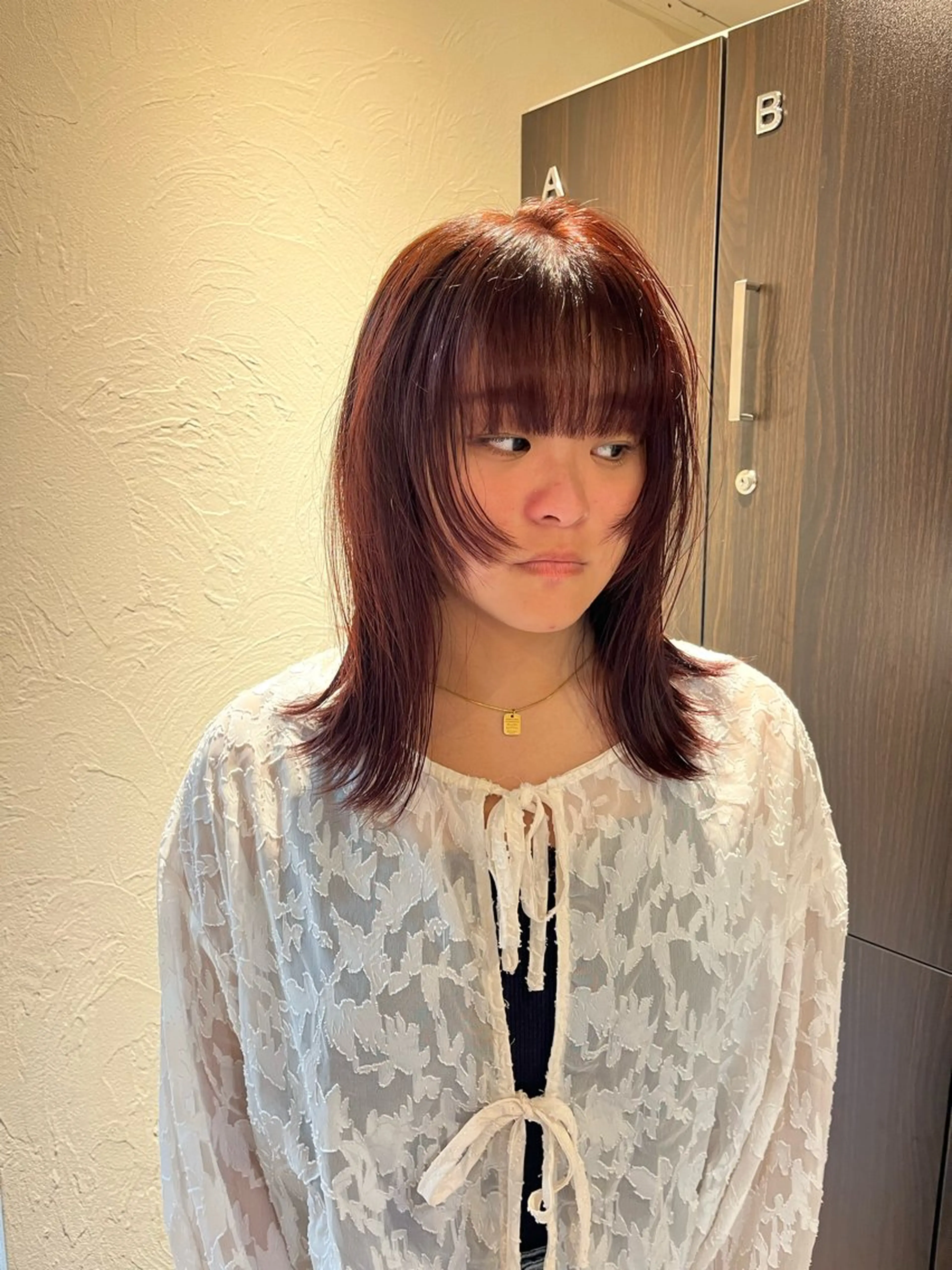 セミロング 似合わせカラー🪩 SAYA 👗のヘアスタイル