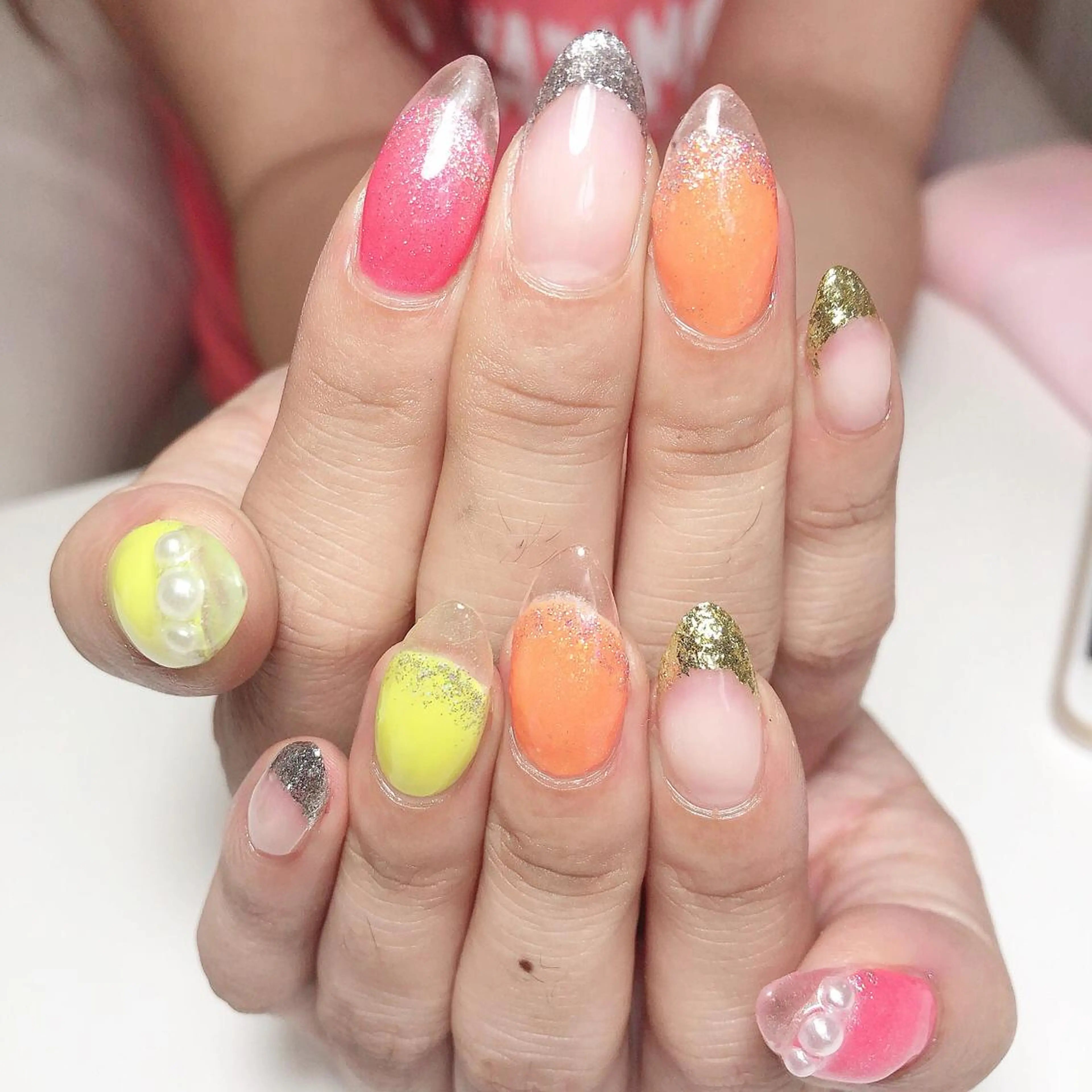 ネイル クリアネイル フレンチネイル ネイルサロン Sweetのネイルデザイン