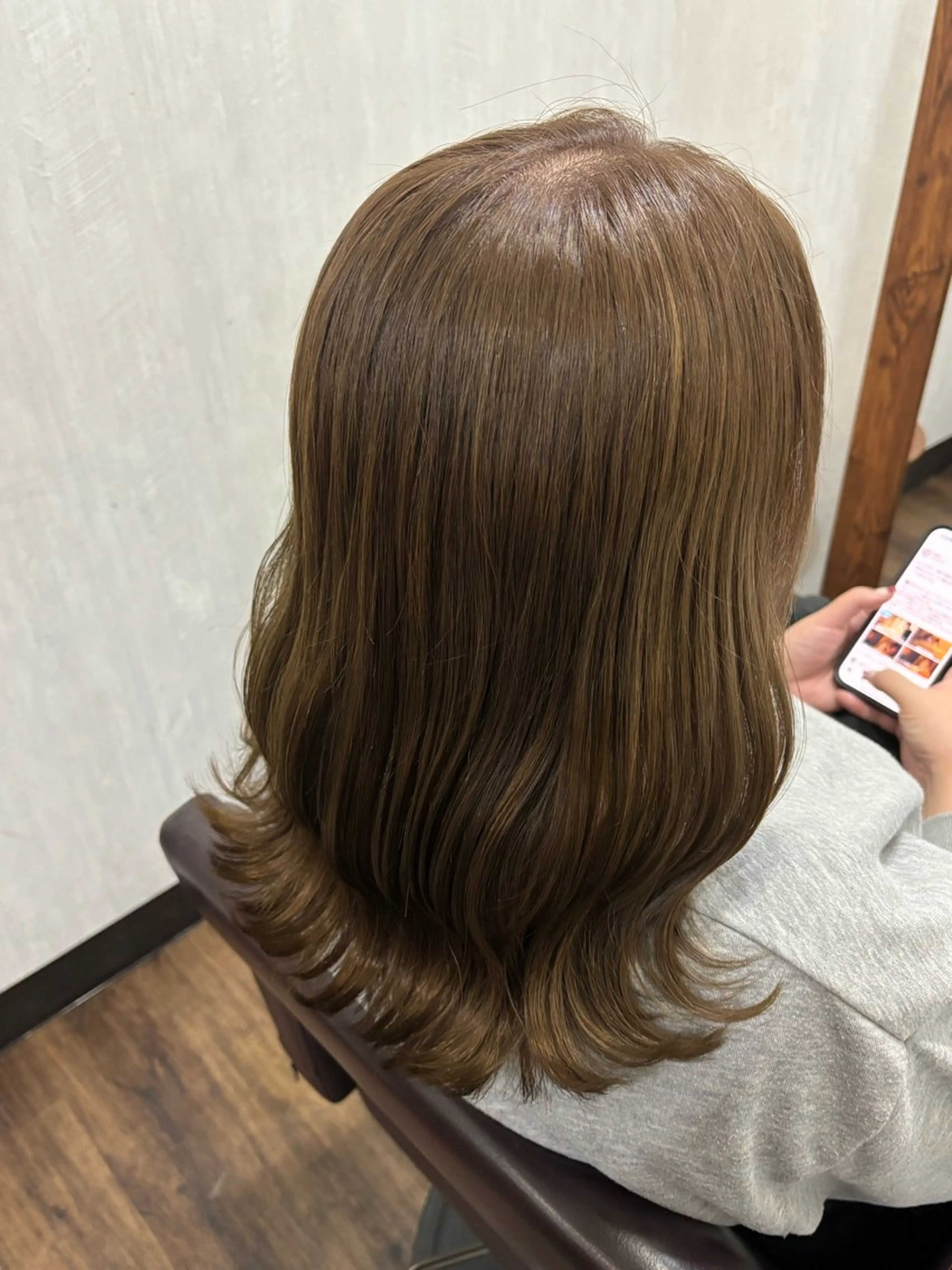 ミディアム カラー カラーモデル募集 ☘️もえな☘️のヘアスタイル