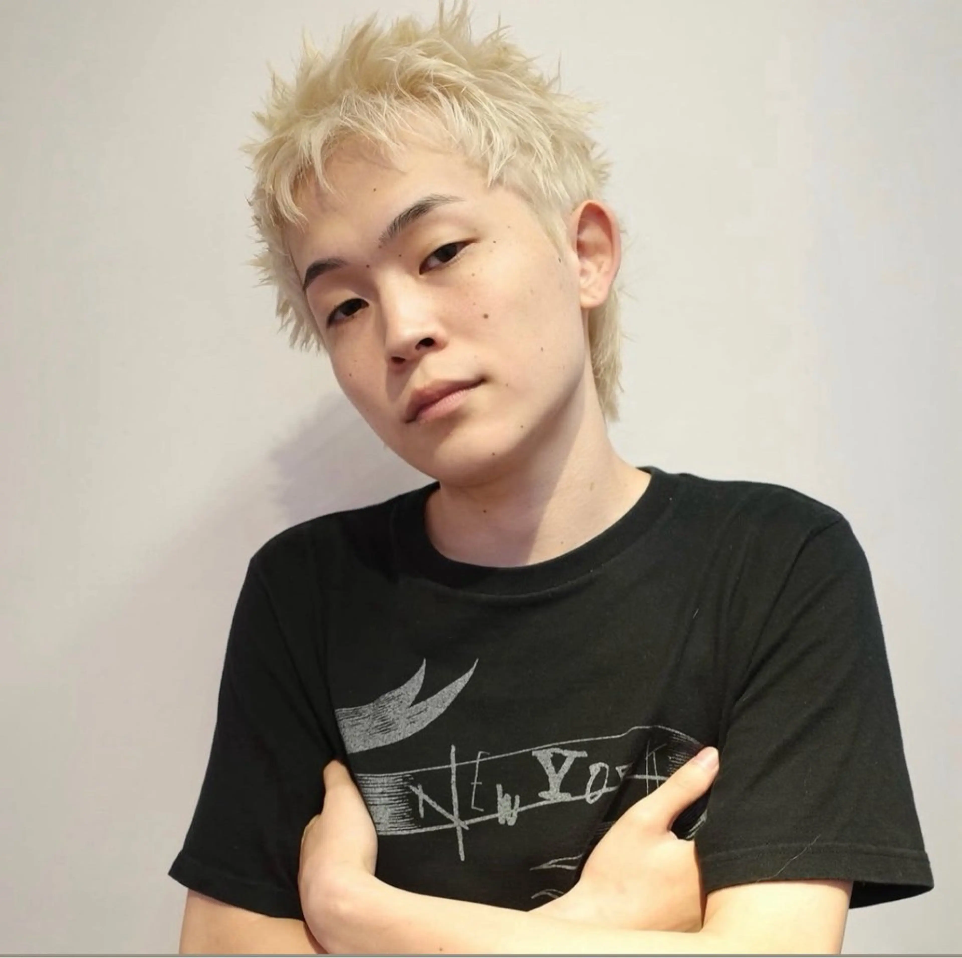 メンズ カット ハイトーン/パーマ/ メンズ / 櫻本🌐のヘアスタイル