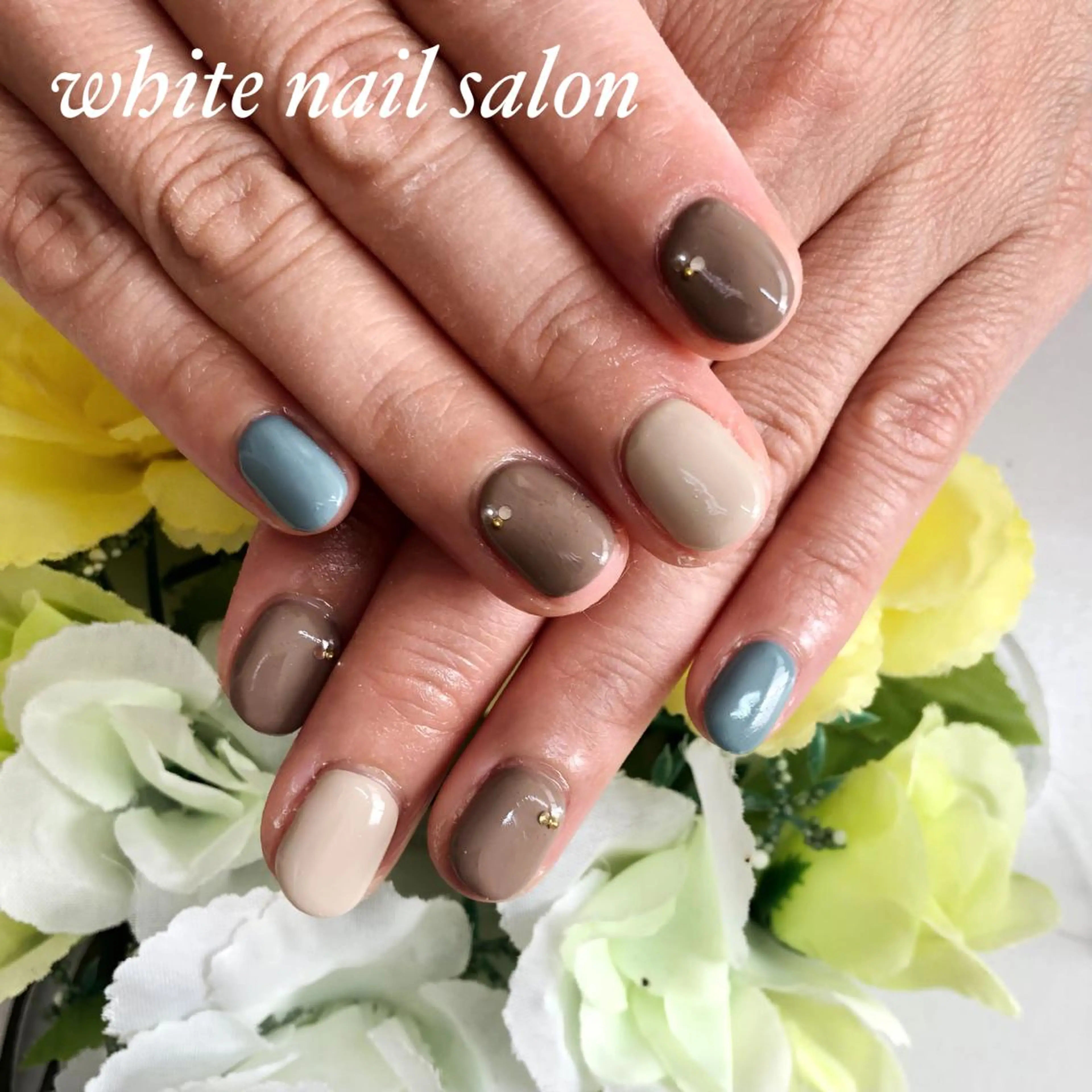 ネイル アートネイル フットネイル フレンチネイル ジェルネイル ハードジェル ハンドネイル white nail salonのネイルデザイン