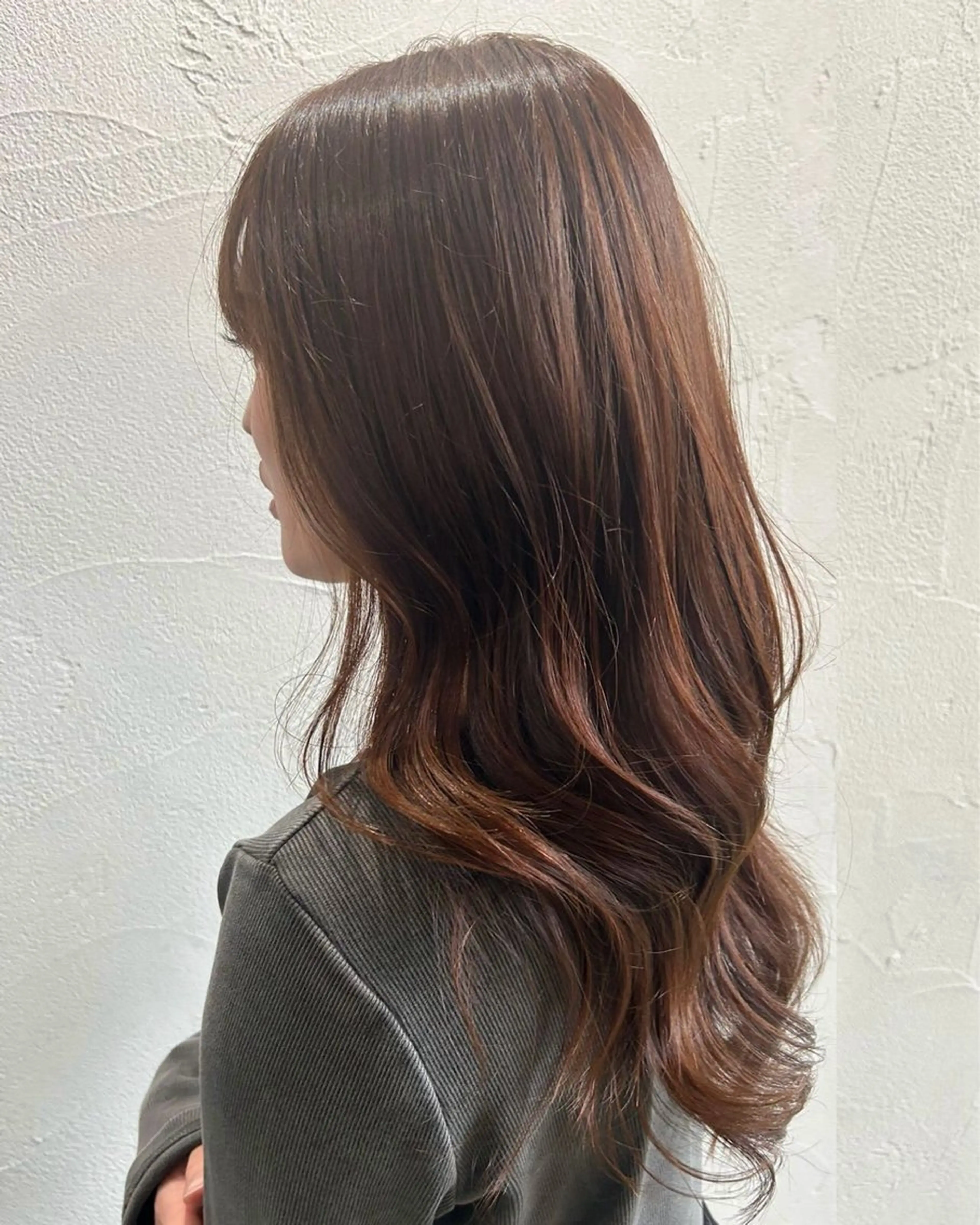 ロング カラー カット ヘアカラー トリートメント 中嶋心渚⌇透明感 カラー️🩵🎀‪のヘアスタイル