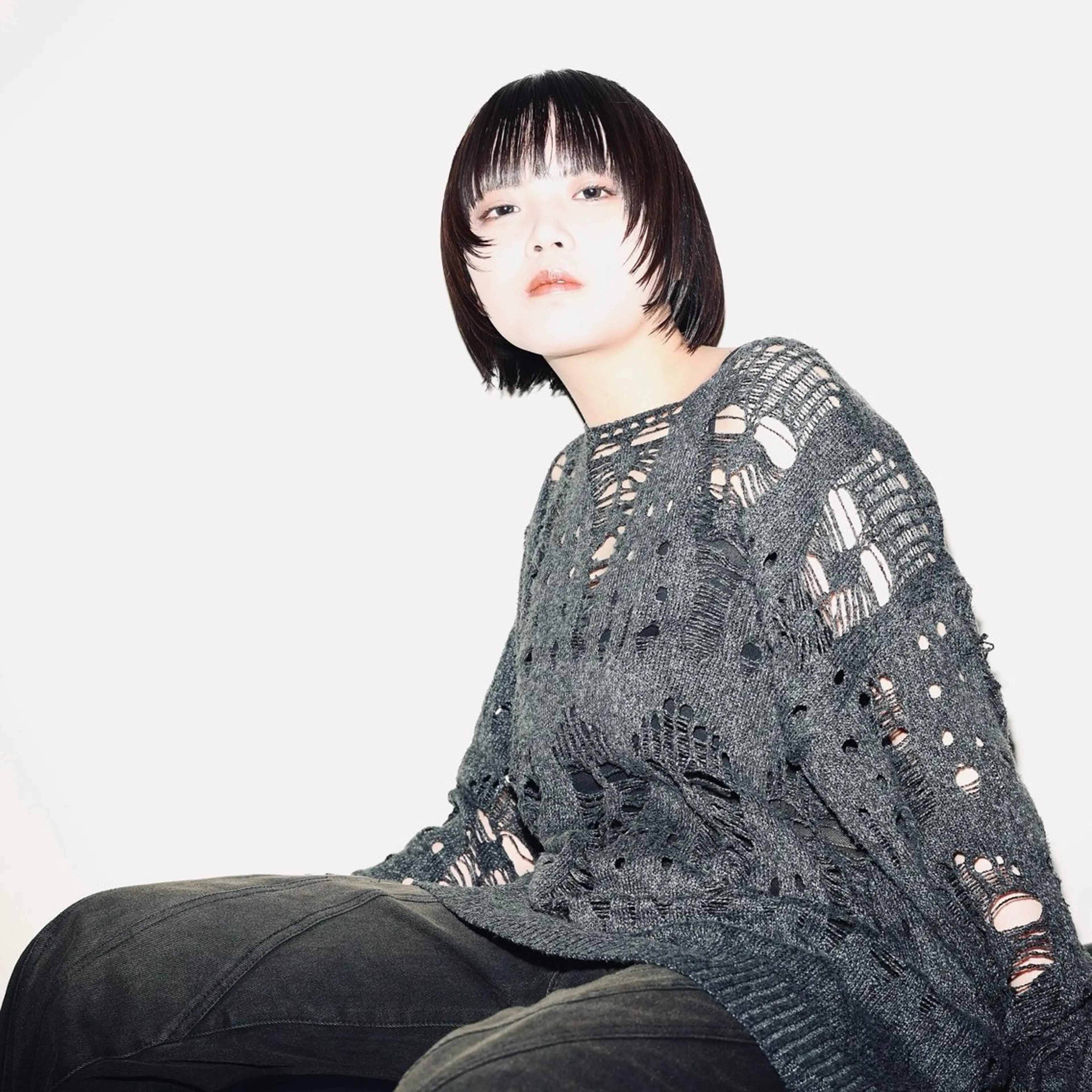 ミディアム 縮毛矯正 7Bridge 滝内ひよりのヘアスタイル