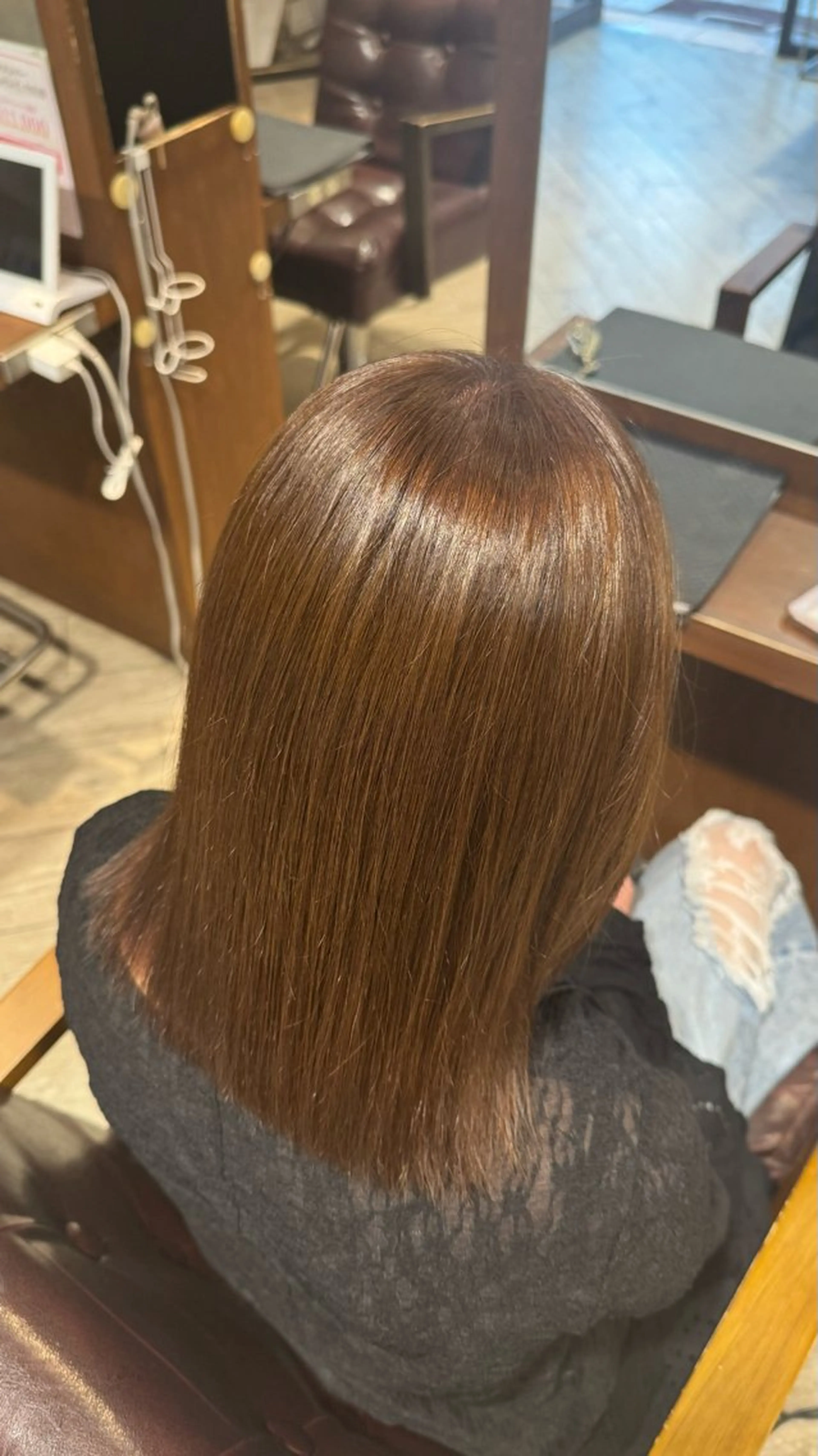 ミディアム カラー ヘアカラー トリートメント カラーモデル募集中 🌱amane 🌱のヘアスタイル