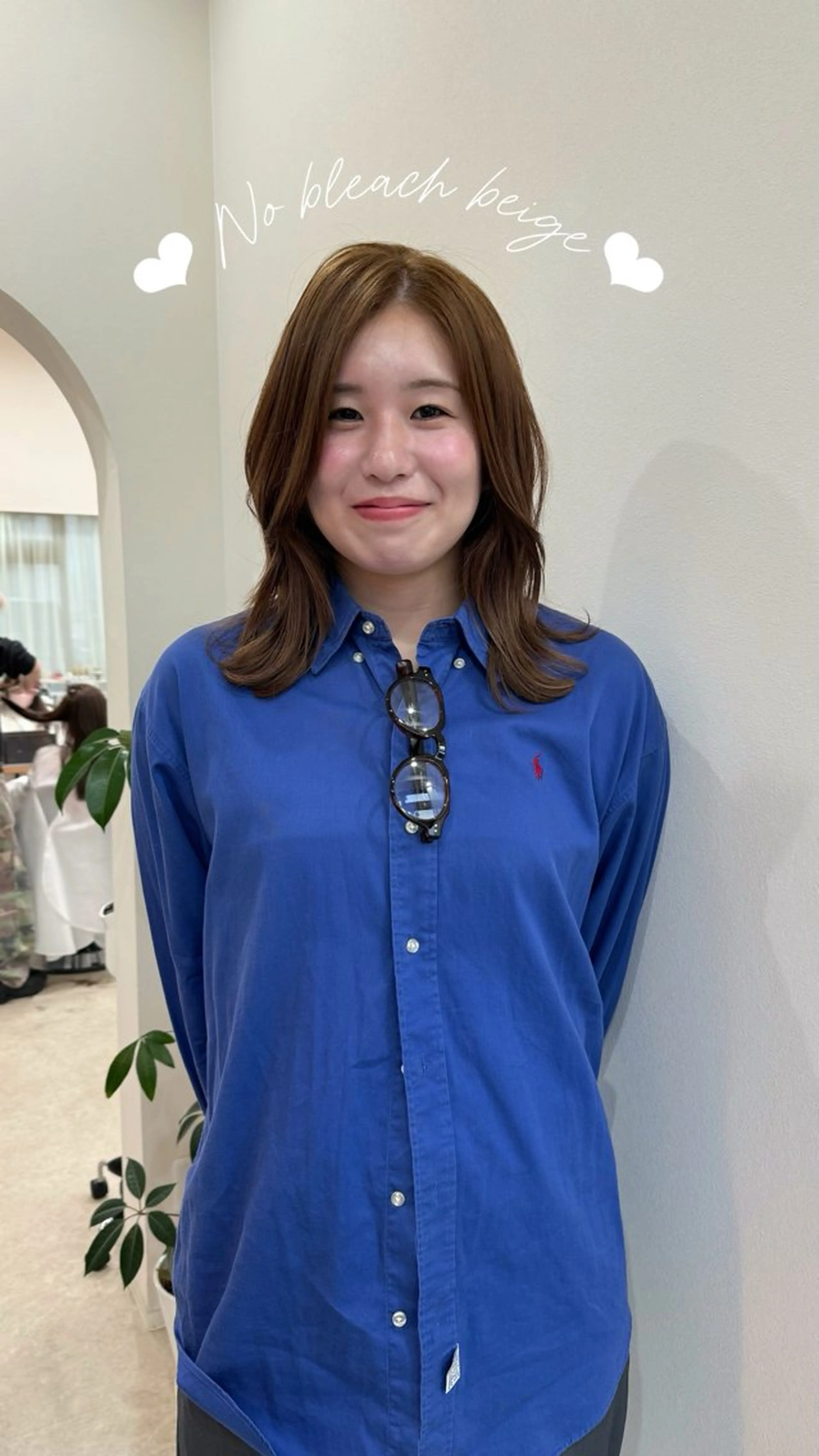 ミディアム ヘアカラー トリートメント 松本 華林のヘアスタイル