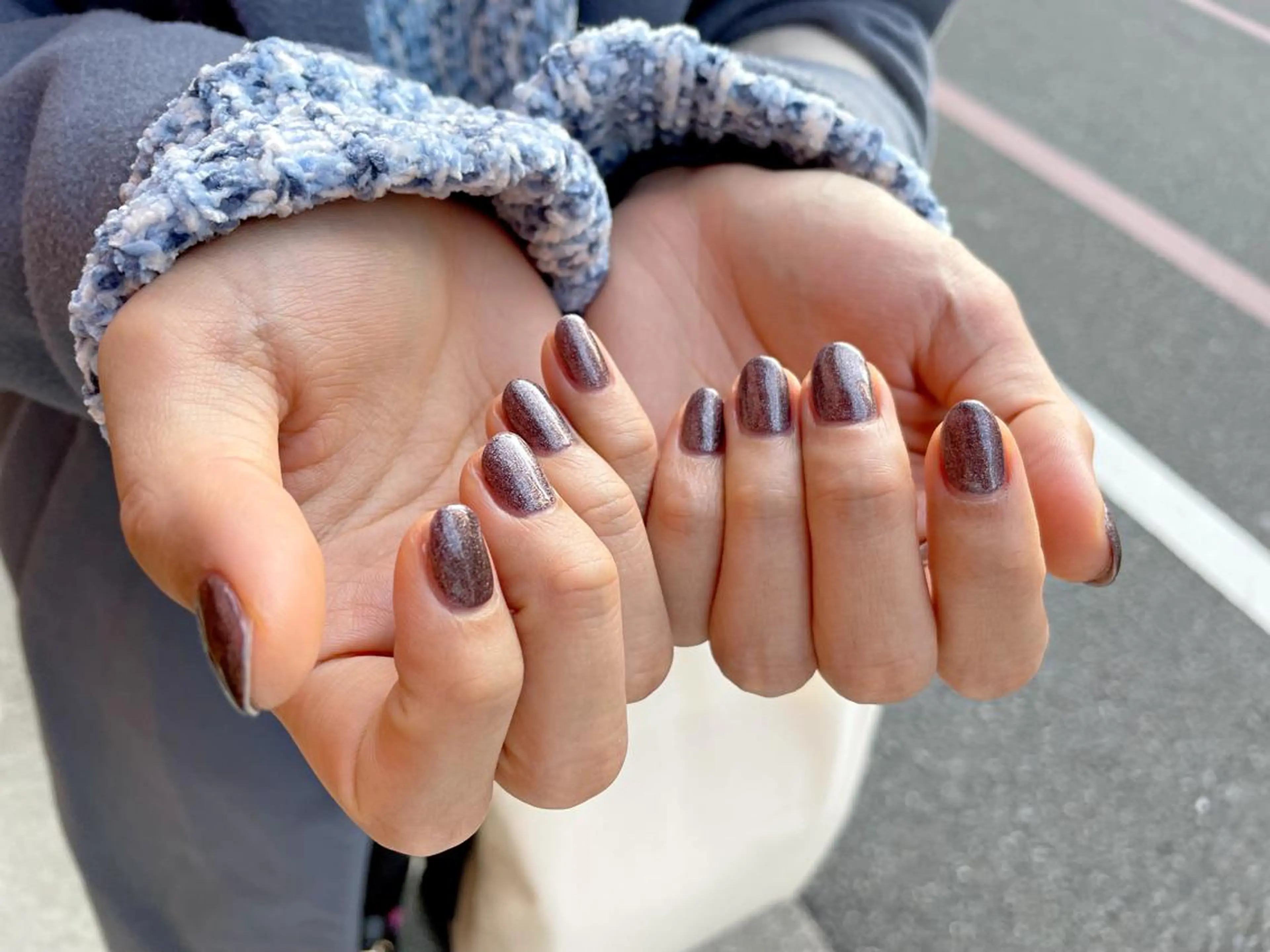 ネイル ラメ(グリッター) ワンカラーネイル ARCHE-OSAKA 心斎橋店所属・ARCHE 心斎橋 常塚のヘアスタイル