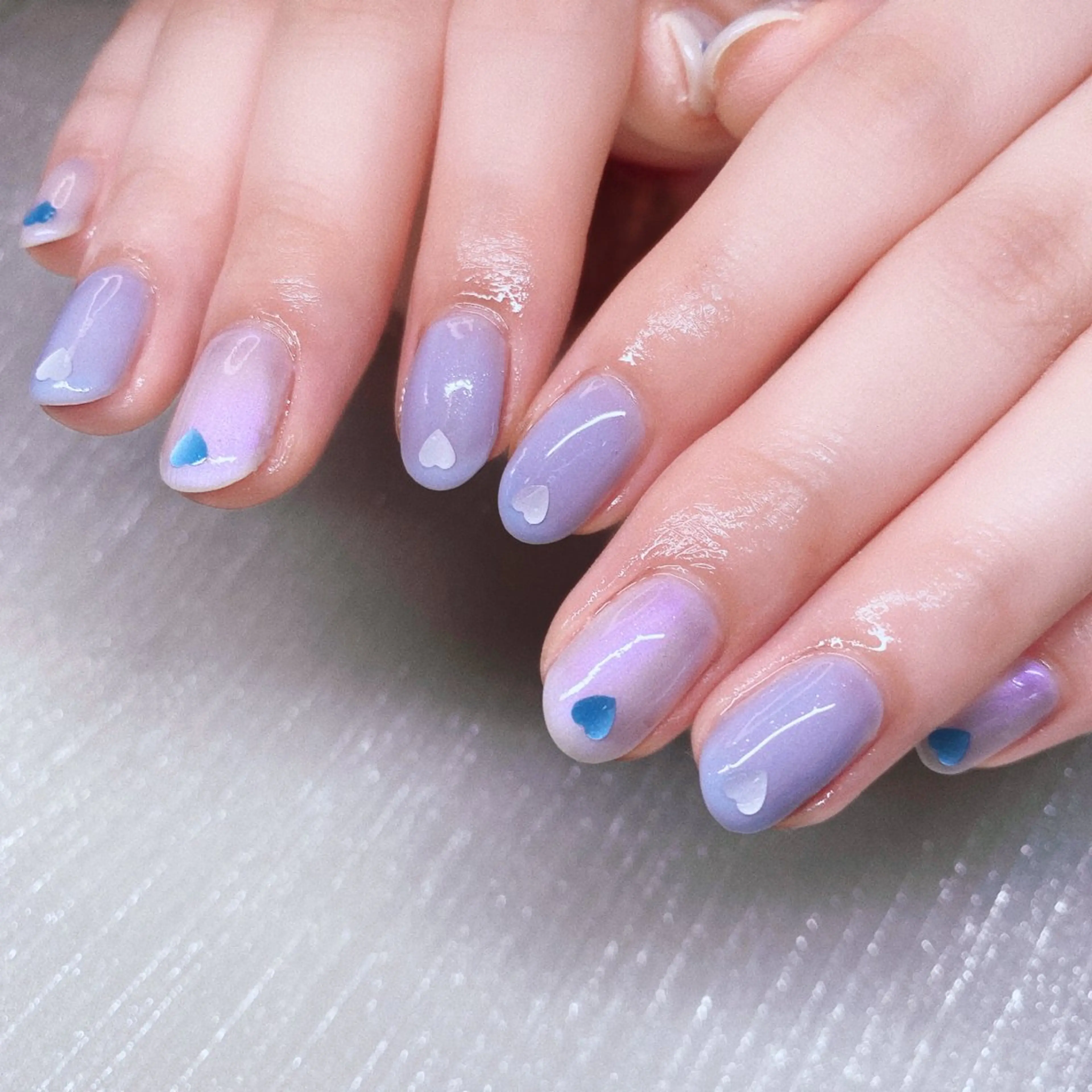 ネイル 長さ出し ストーンネイル ハンドネイル Nailist suzuのネイルデザイン