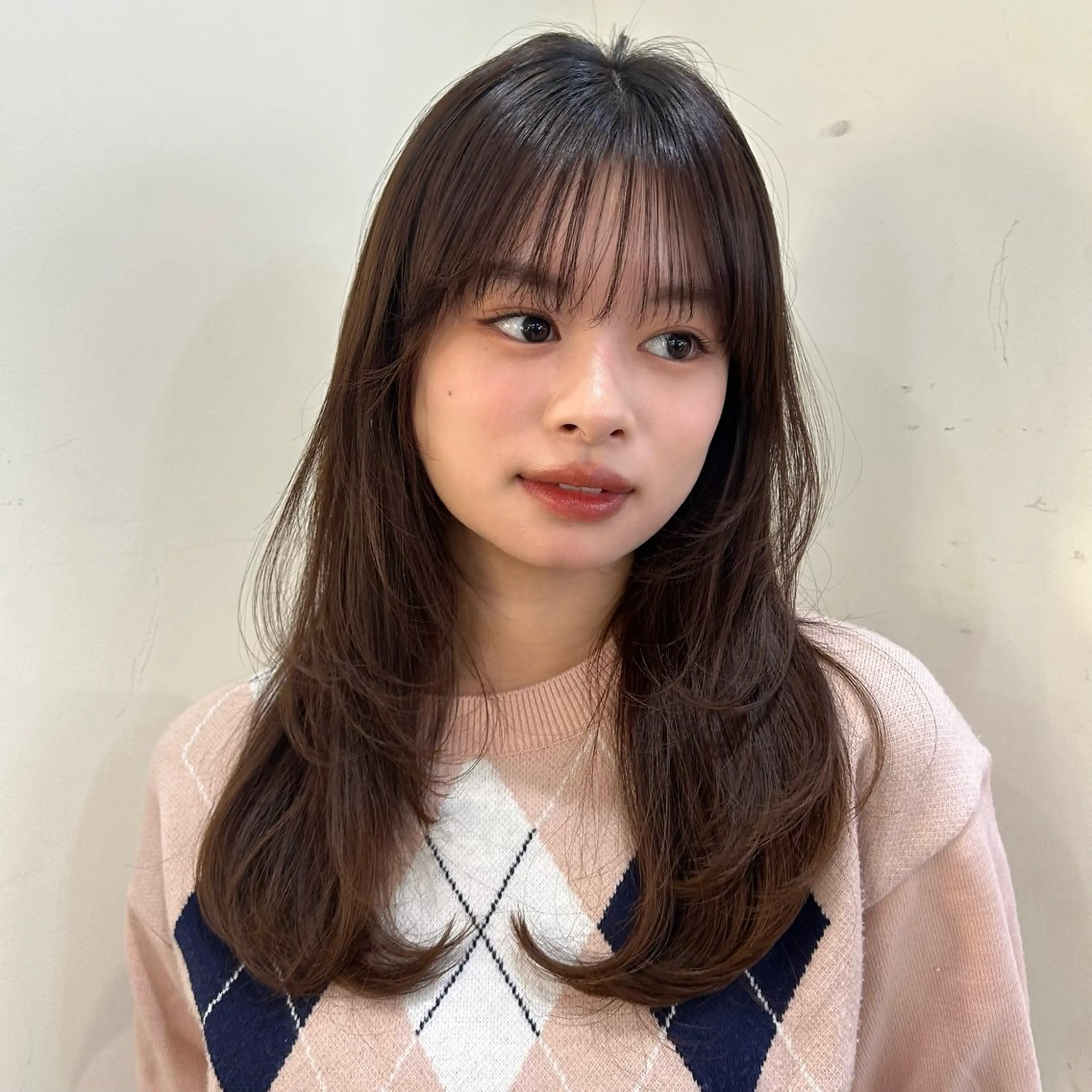 ロング カラー ベージュカラー ショコラベージュ レイヤーカット ヘアカラー ベージュ/透明感/ レイヤー/あやか💕のヘアスタイル