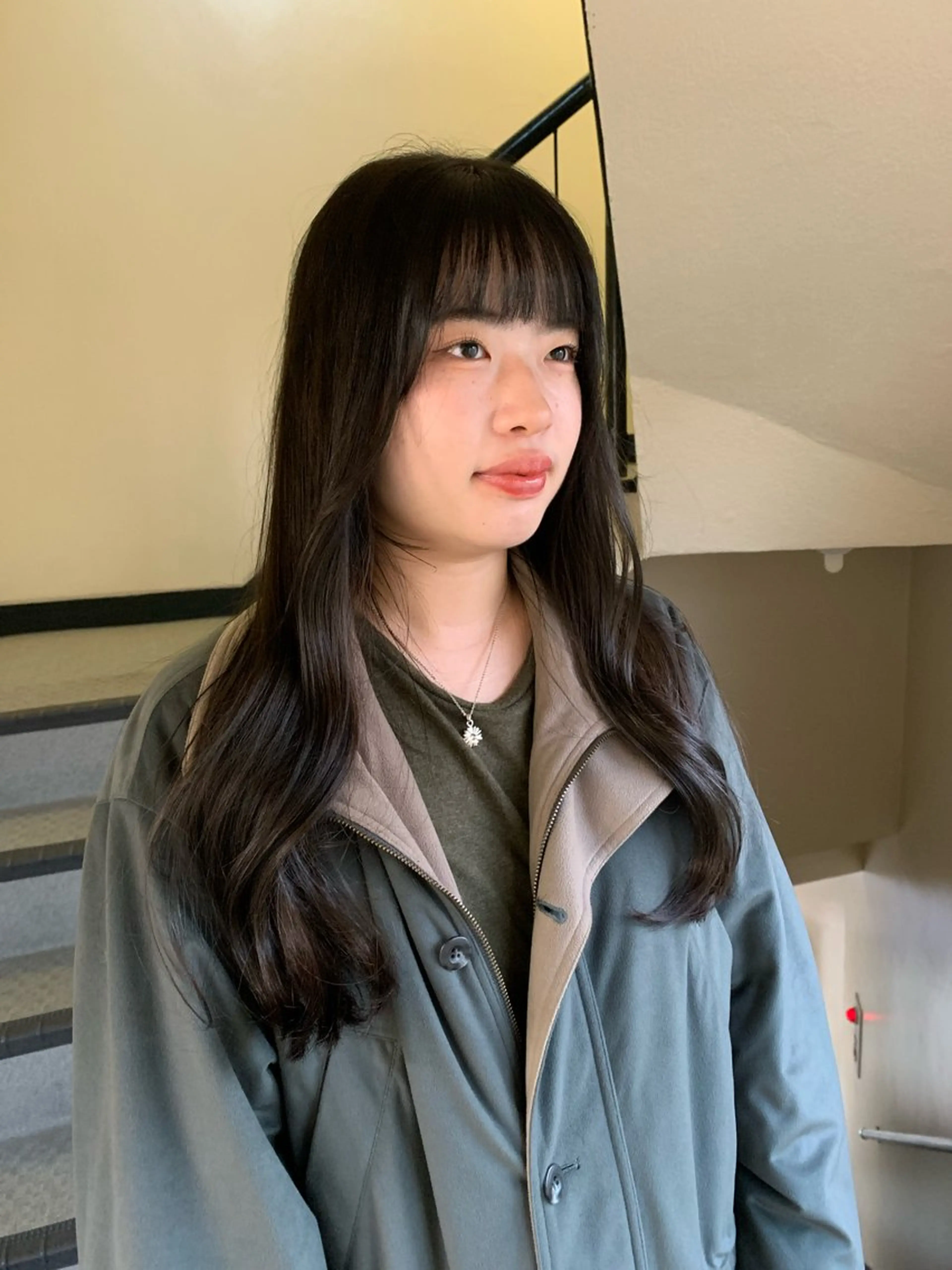 ロング カラー カット トリートメント riho🪻暗髪/ 色持ちがいいカラーのヘアスタイル