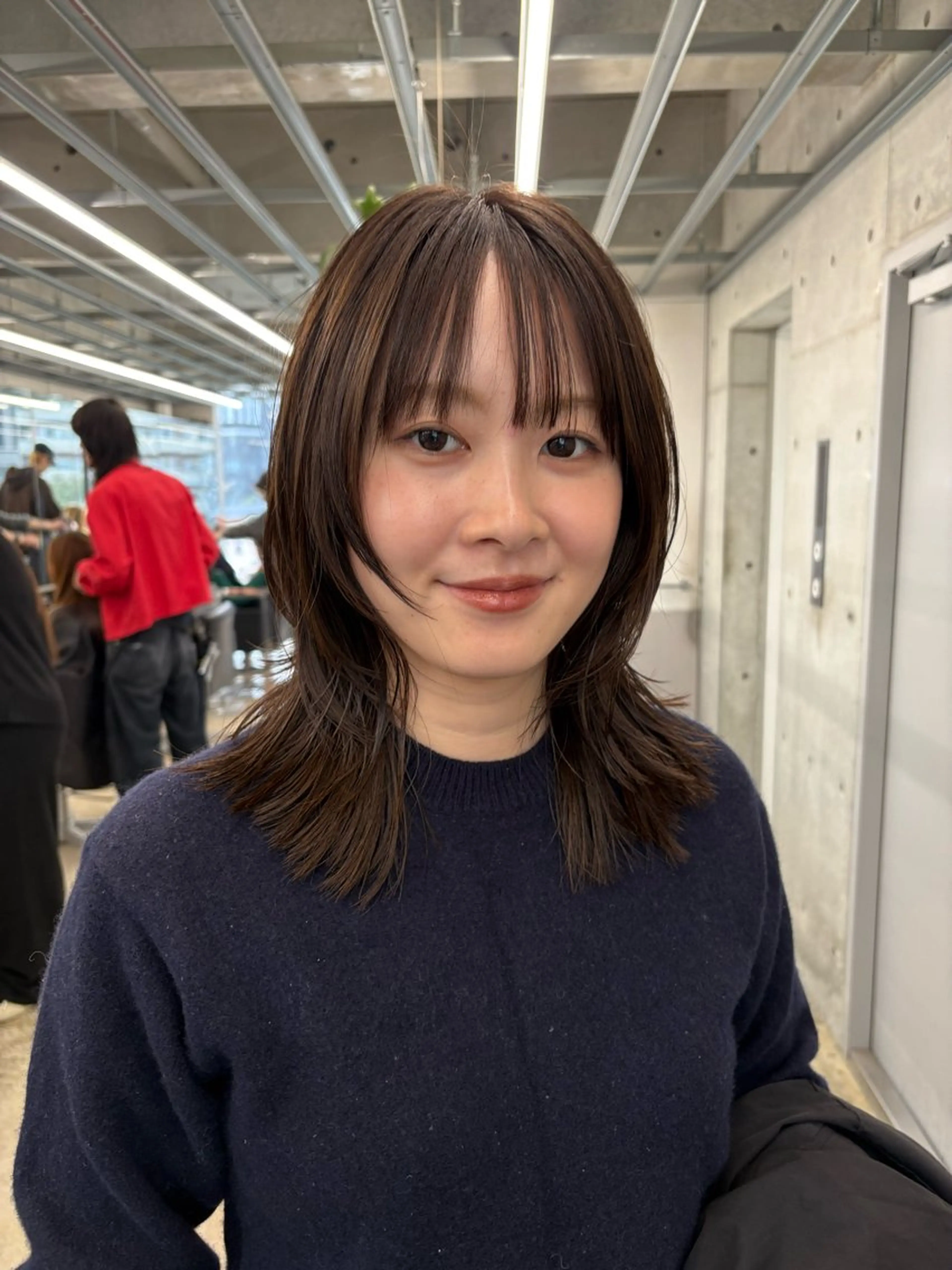 ミディアム カラー レイヤーカット カット ヘアカラー トリートメント 似合わせカット レイヤー/ボブのヘアスタイル