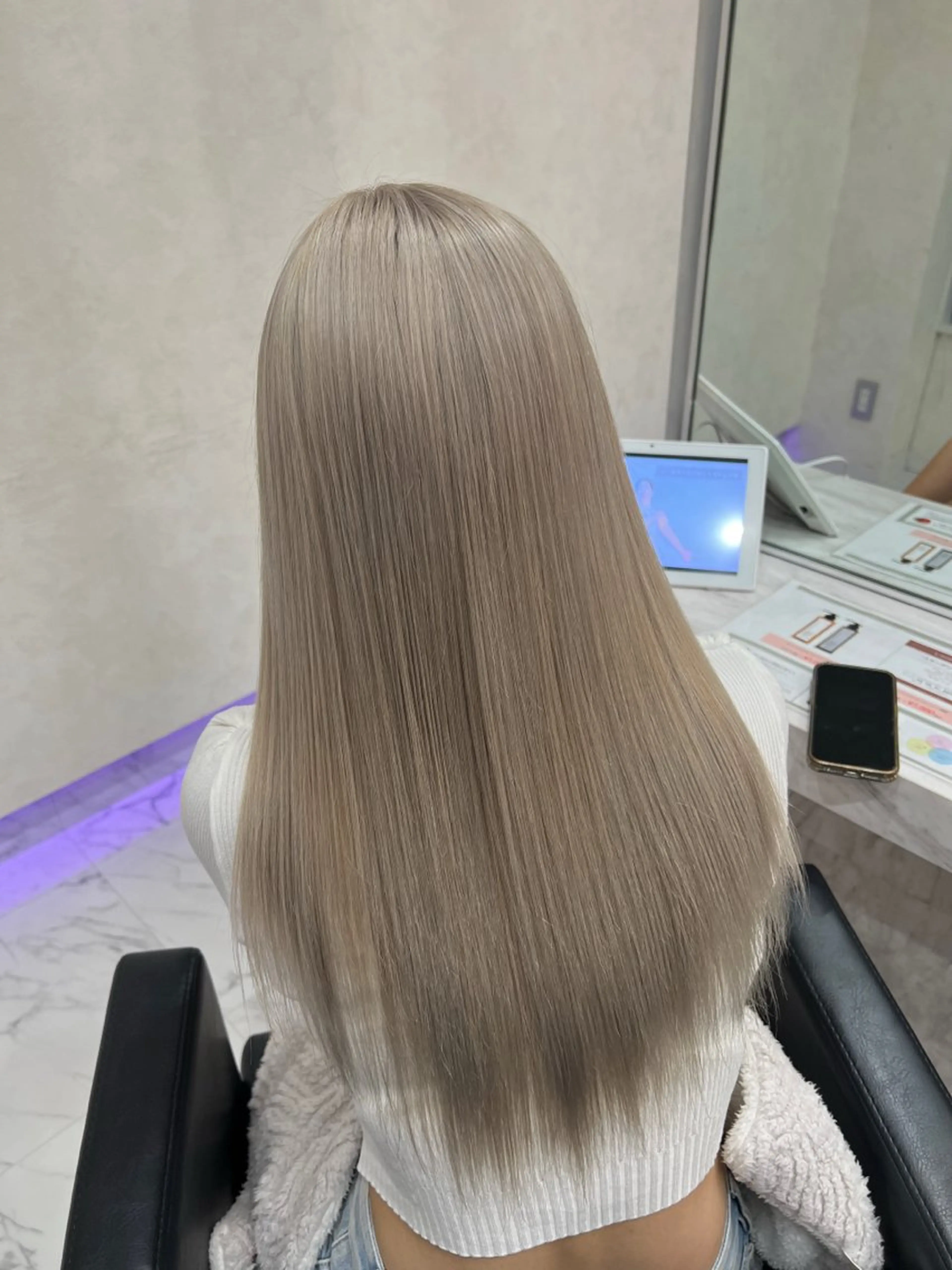 ロング 韓国風🫧艶カラー 💟ran💟のヘアスタイル