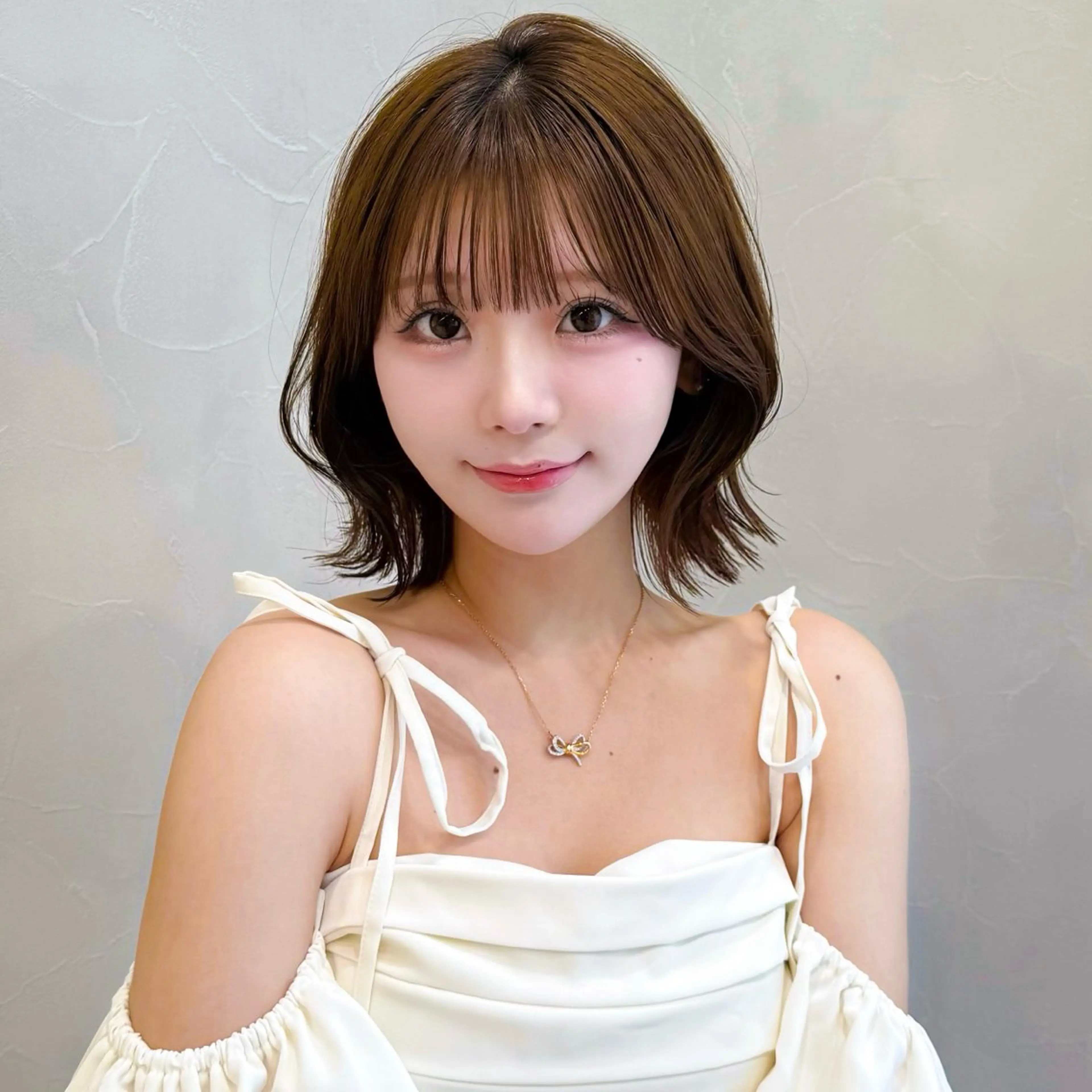 ミディアム 🇰🇷韓国ボブ/ 縮毛矯正🇰🇷愛誠のヘアスタイル