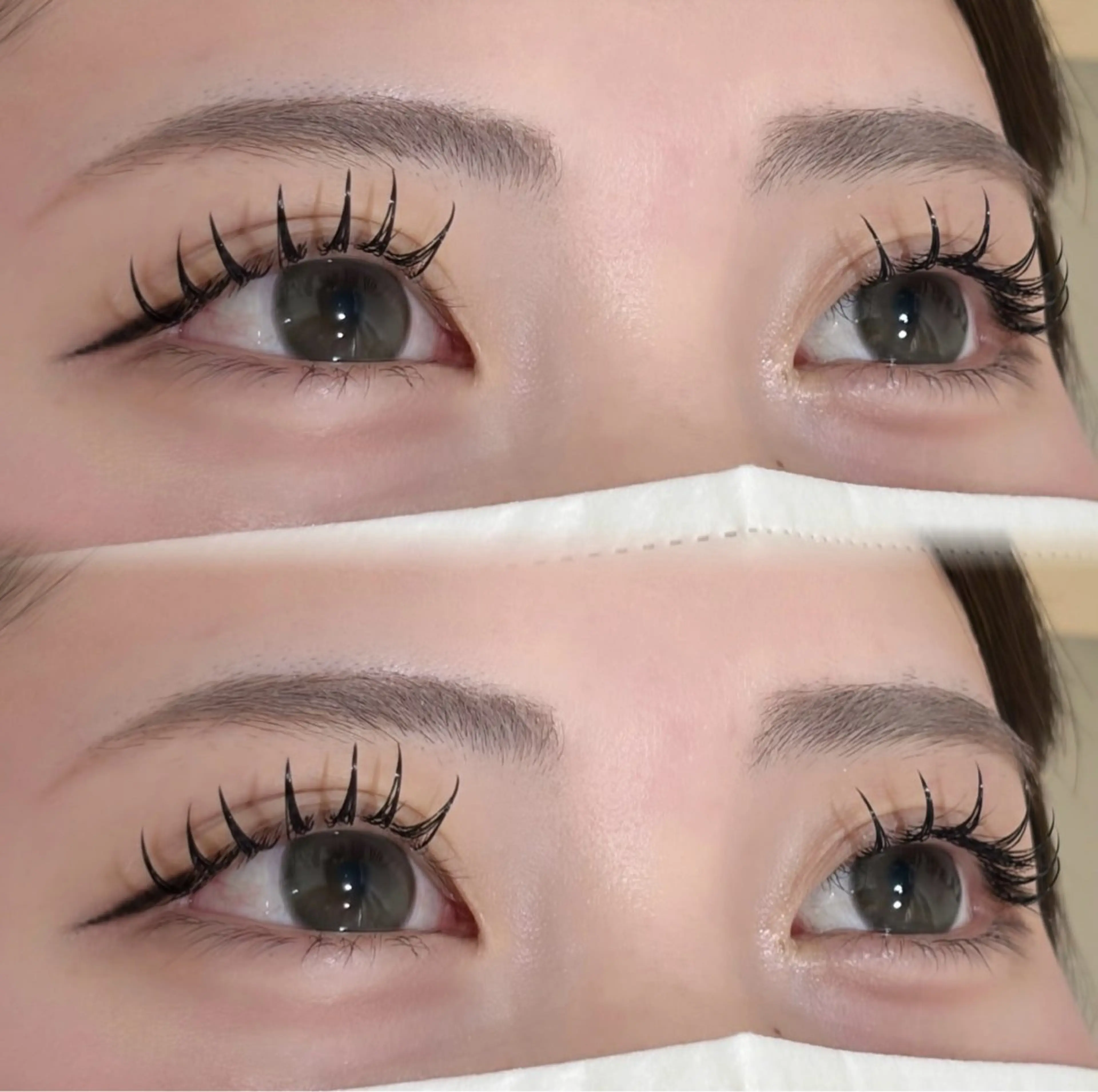 マツエク・マツパ 束感まつ毛 フラットラッシュ マツエク REVE🖤✧︎*。 yoshioka🎀のマツエク・マツパデザイン